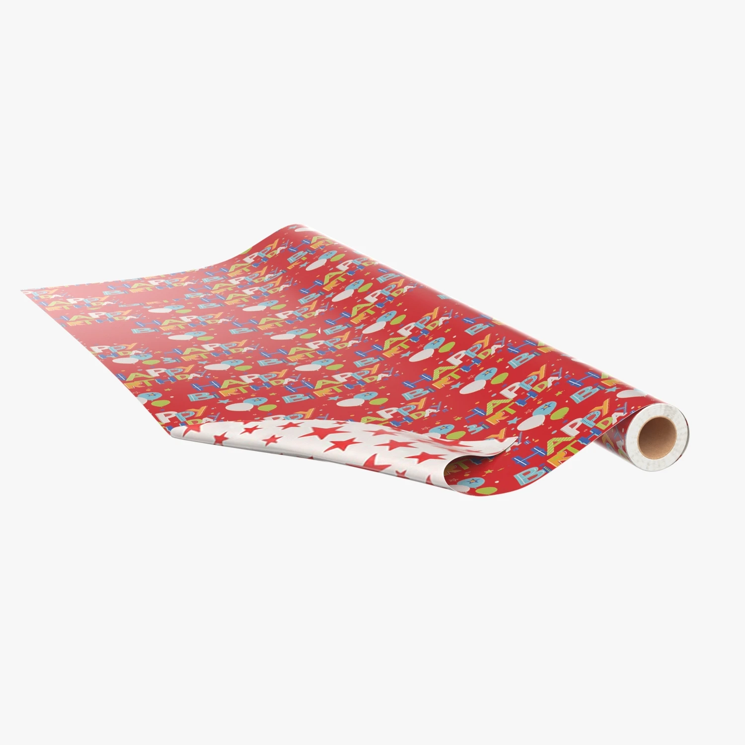 Greetings Reversible Wrapping Paper 3D Model_01