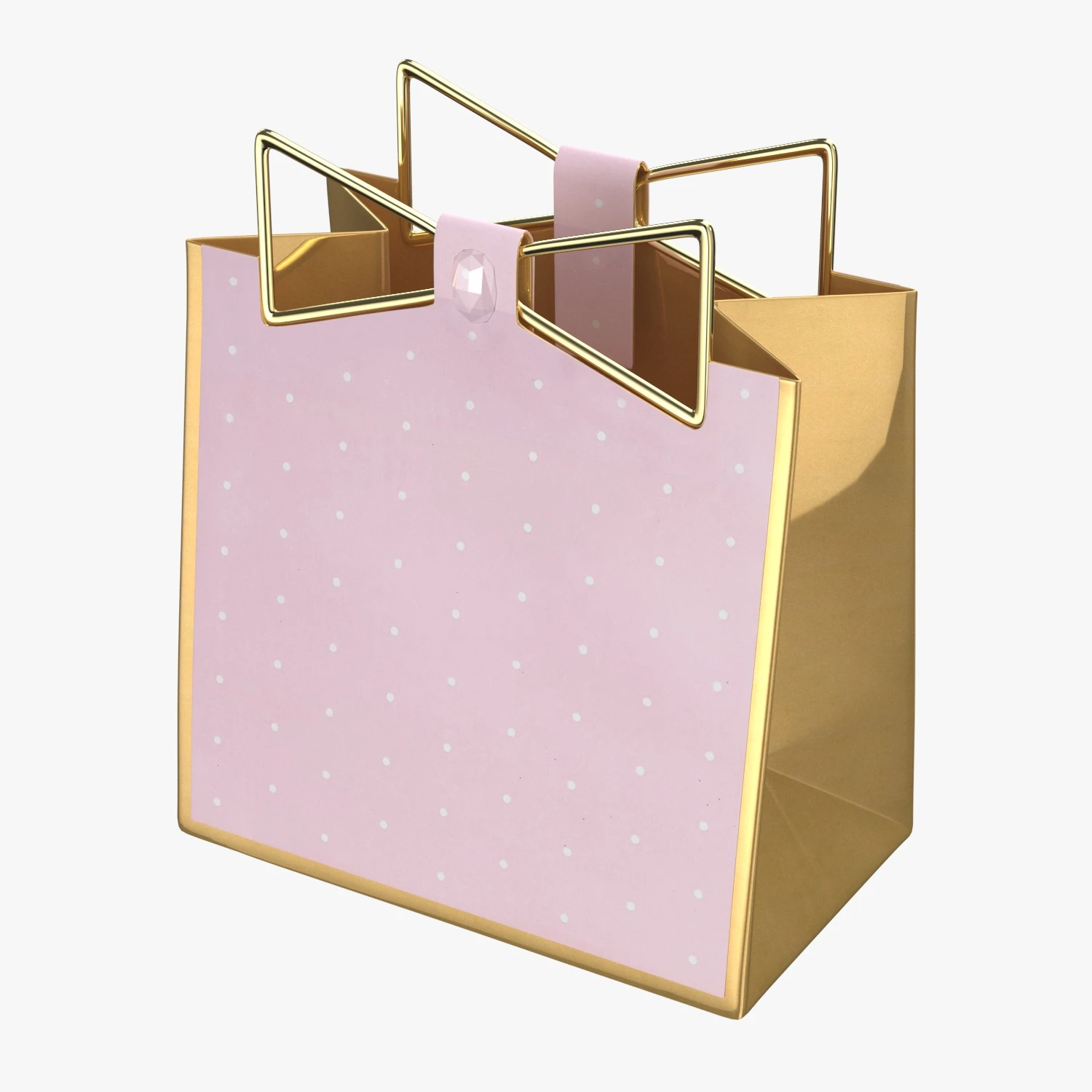 Hallmark Signature 7 Medium Gift Bag 3D Model_06