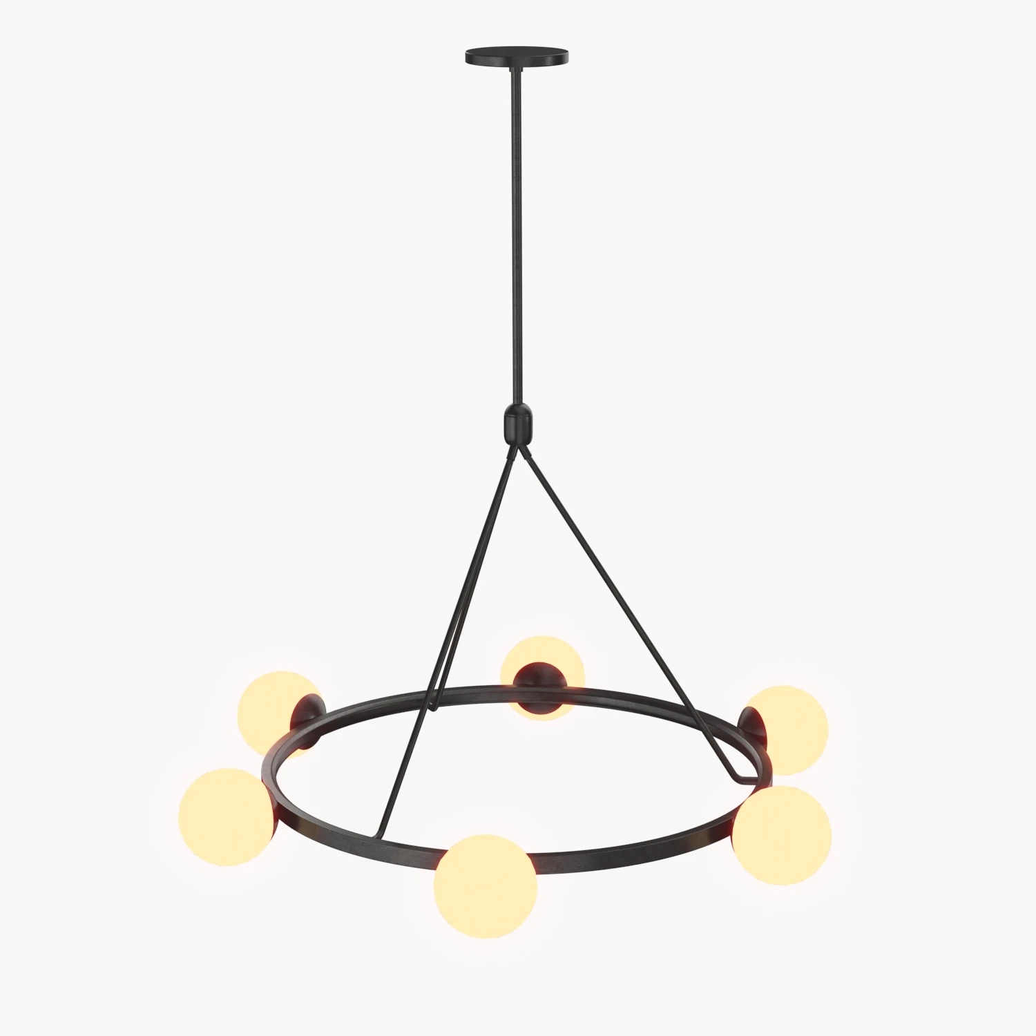 Hayes Round Light Chandelier 3D Model_06