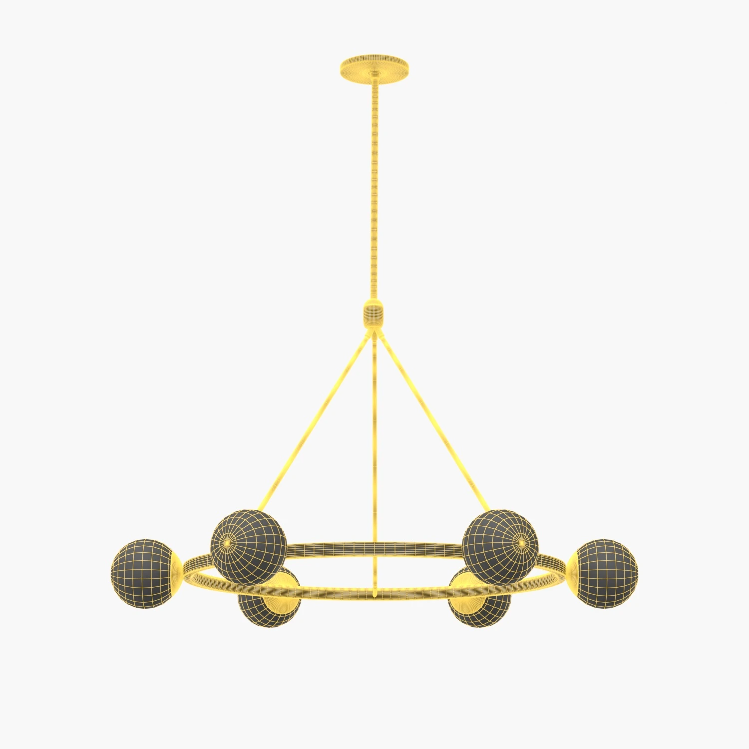 Hayes Round Light Chandelier 3D Model_07