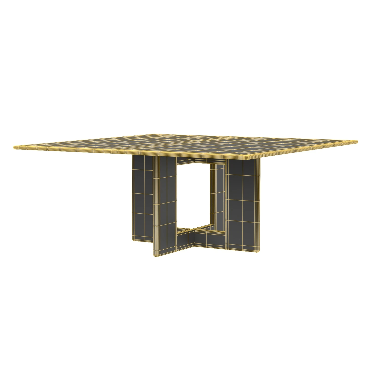 Mandalay Perry 72sq Dining Table 3D Model_07