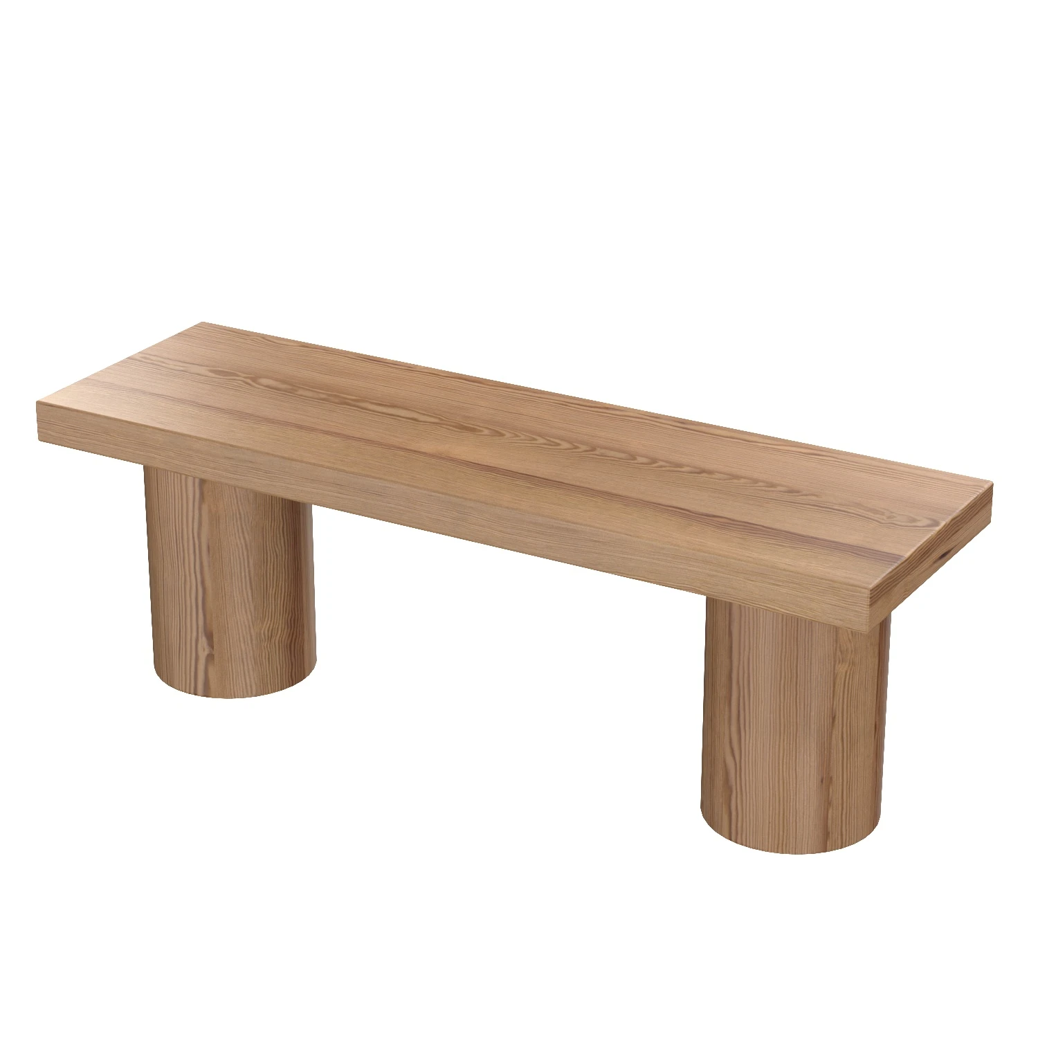 Margate Reclaimed Wood Bench 3D Model_06