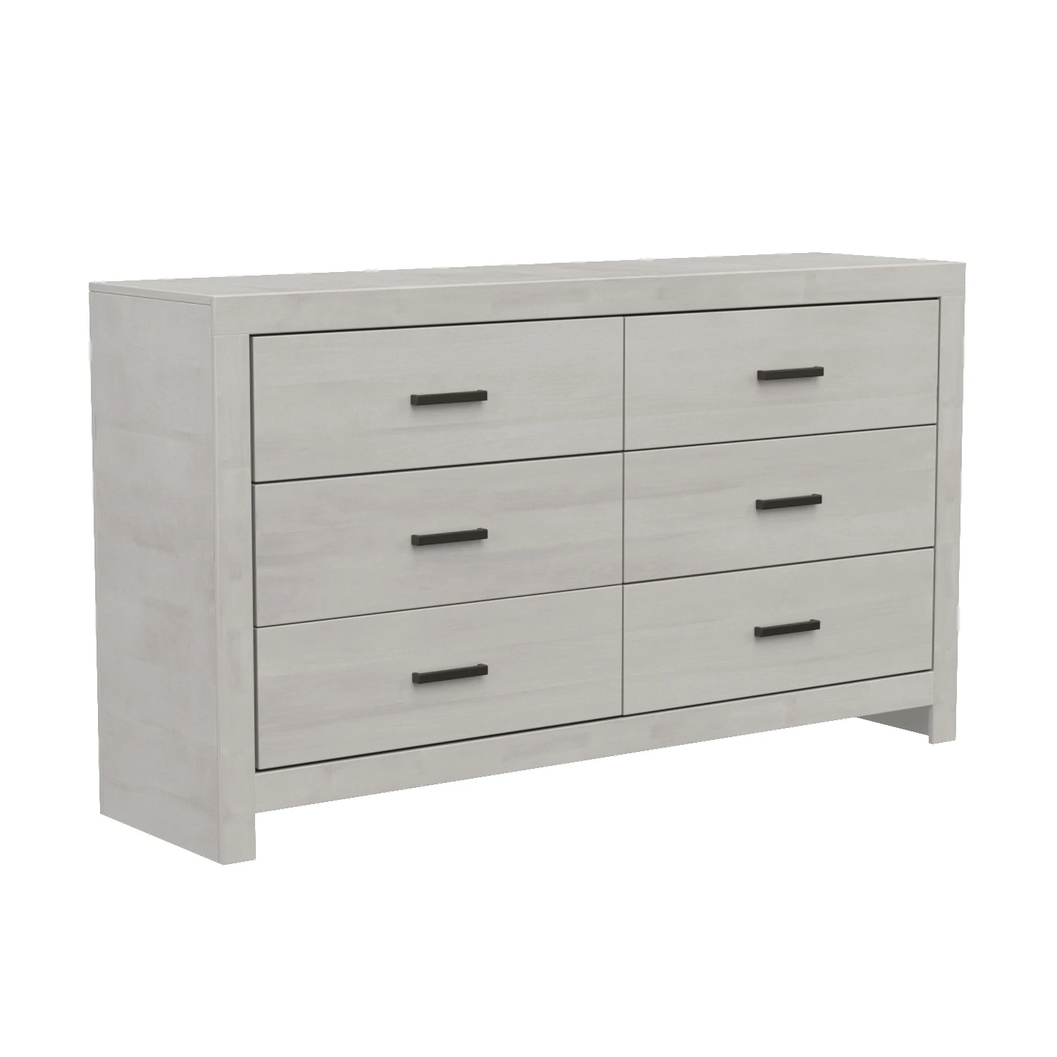 Marion 6-drawer Dresser Coastal White 207053 3D Model_01