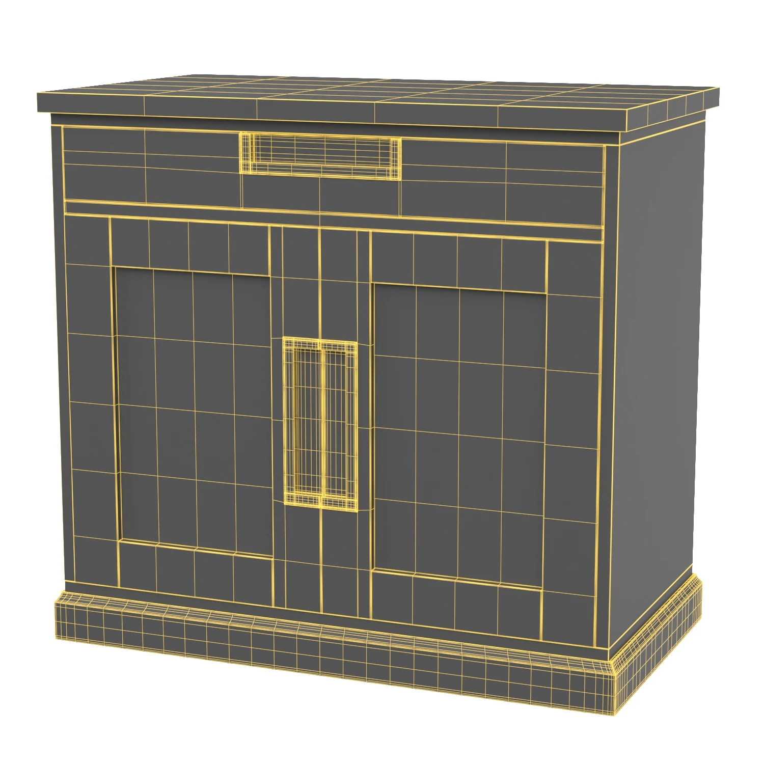 Mercana Braxton 2 Door Accent Cabinet 69931 3D Model_07