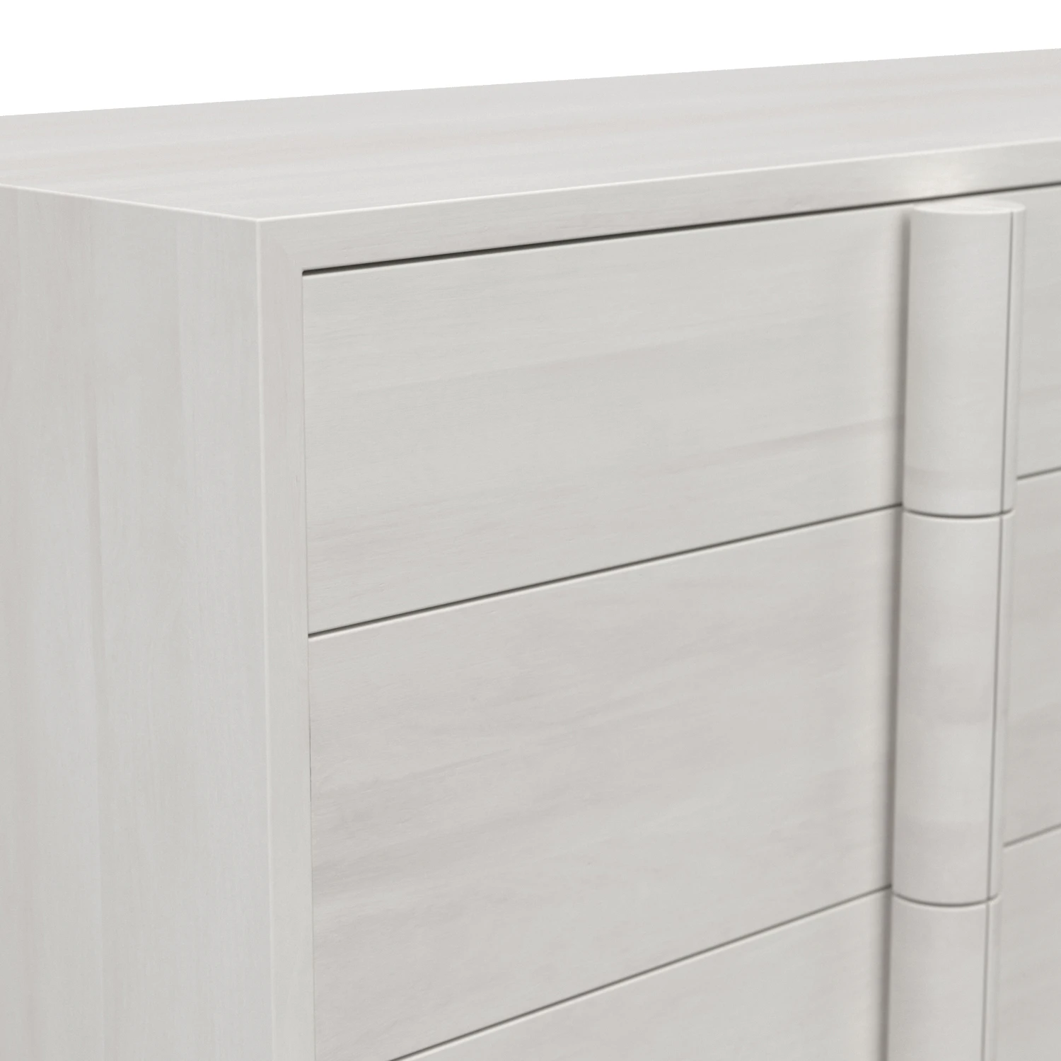 Morten 9 Drawer Dresser White Wash 3D Model_05