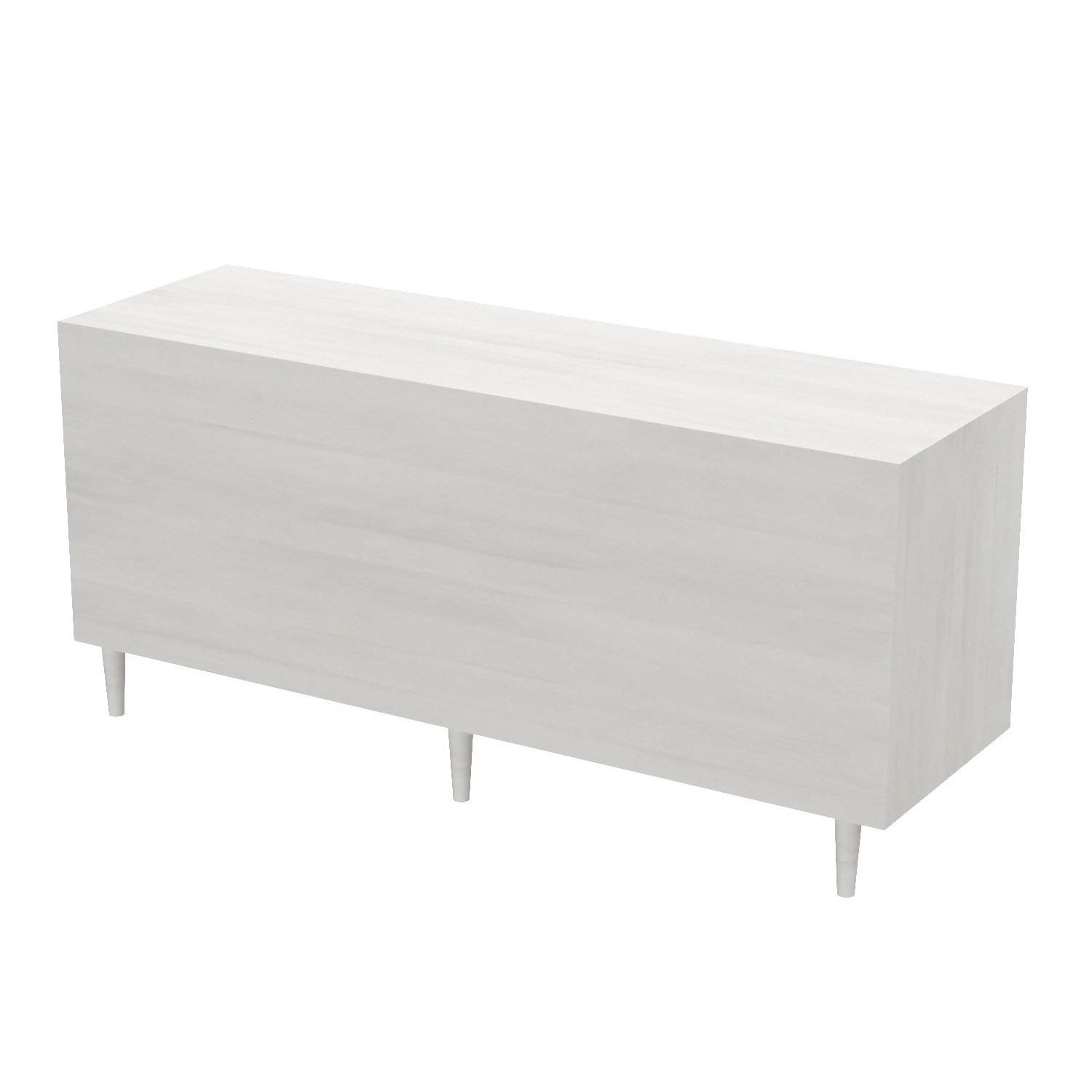 Morten 9 Drawer Dresser White Wash 3D Model_06