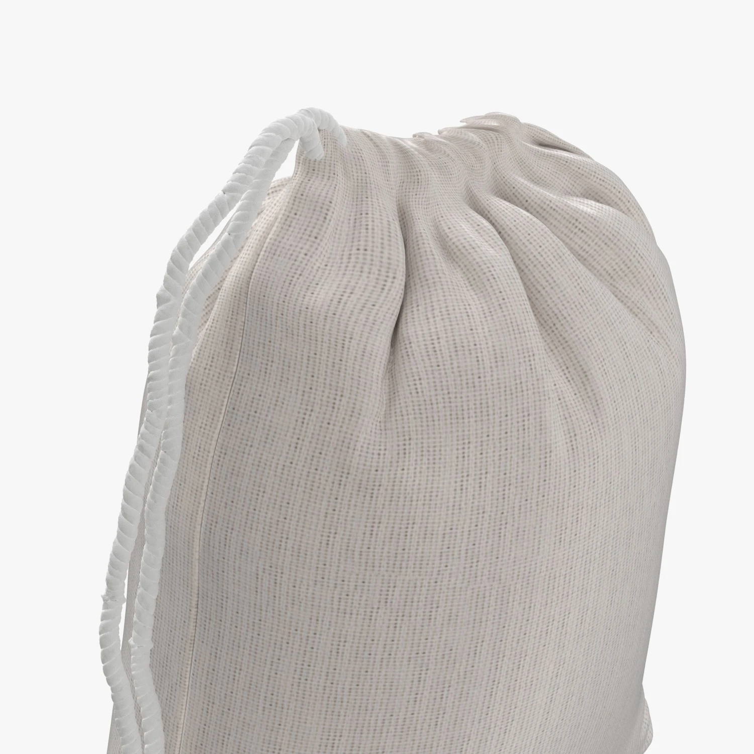 Muslin Bags Cotton Drawstring Bags Sachet Bag 3D Model_05