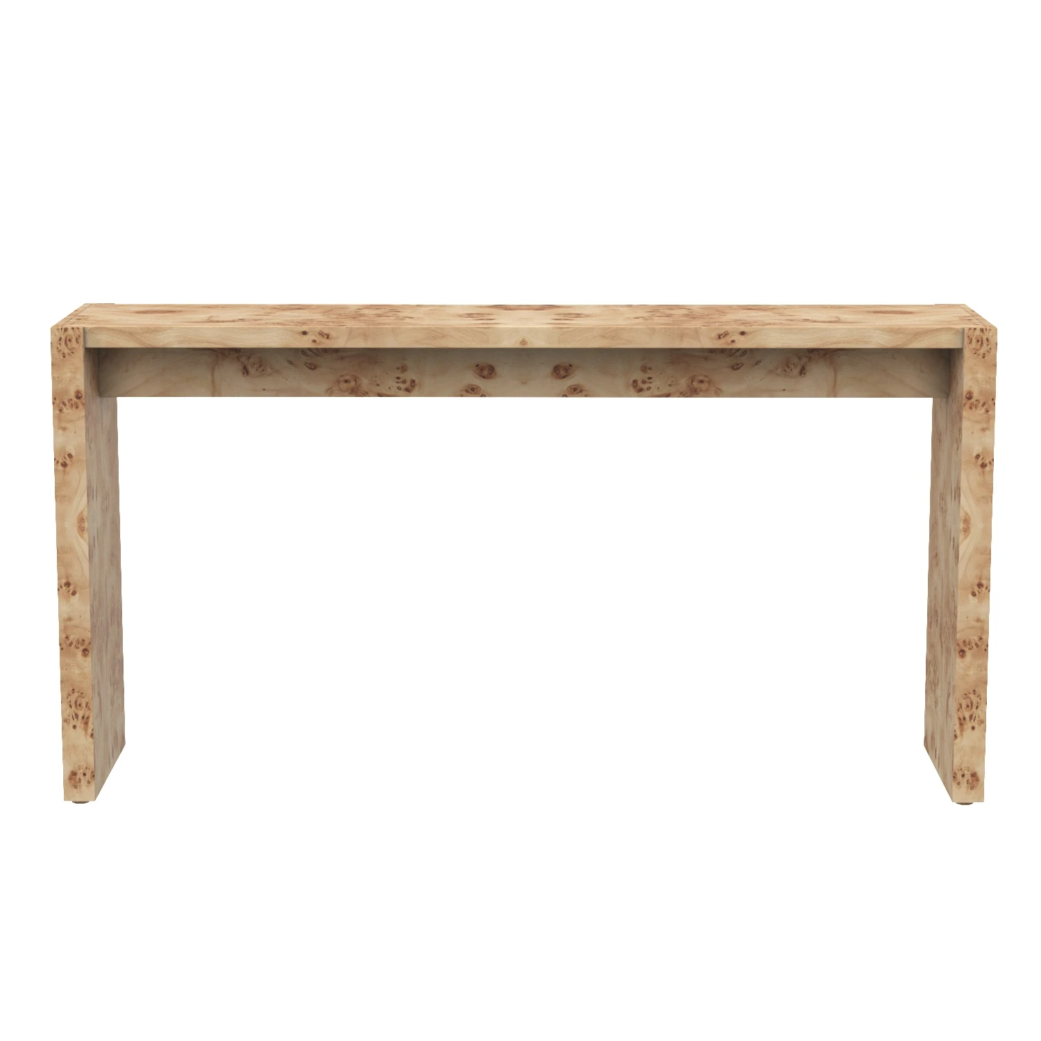 Niche Burl Wood Console Table 54in 3D Model_01