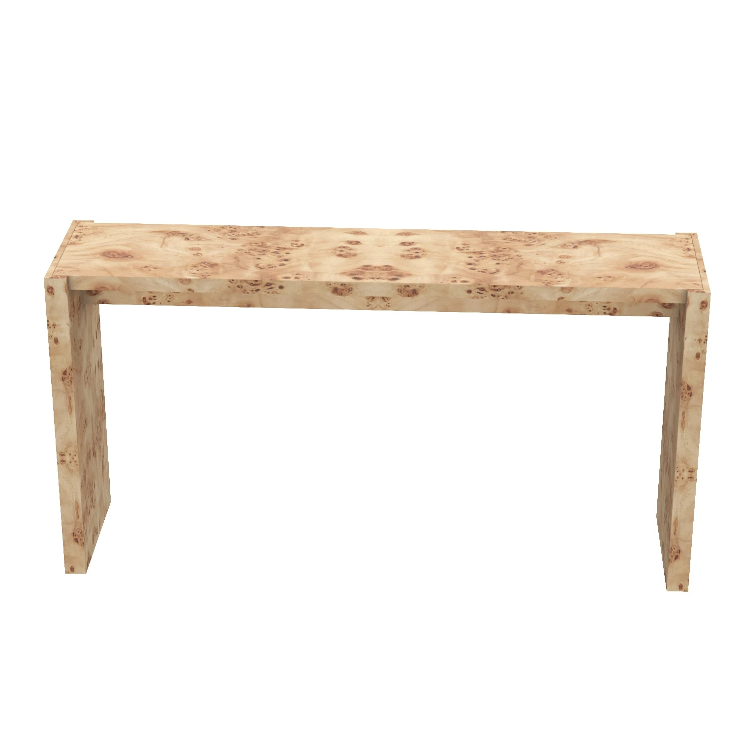 Niche Burl Wood Console Table 54in 3D Model_06