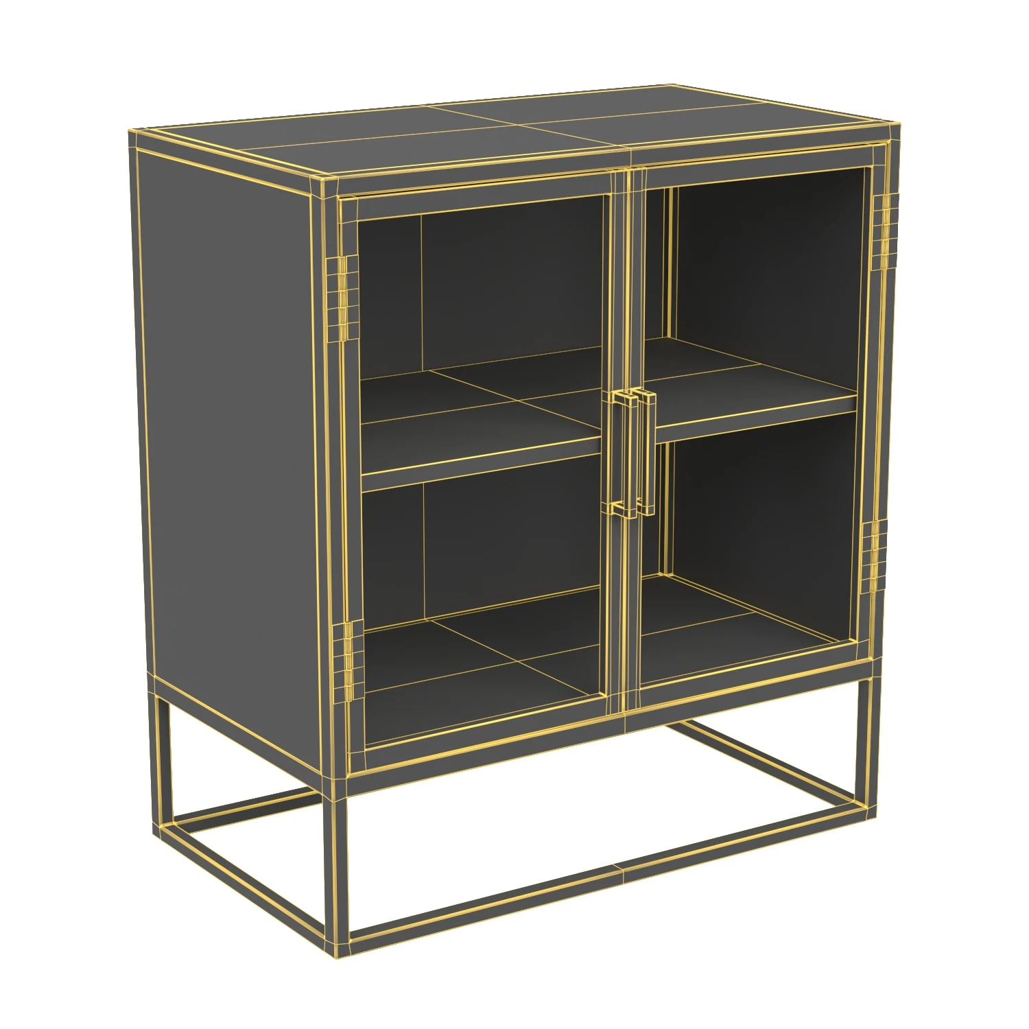 Nightstand dovetail Adler Side Table 3D Model_07