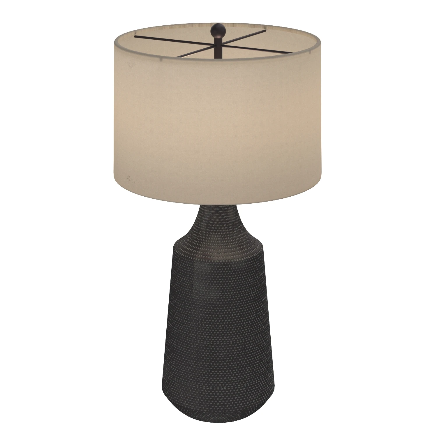 Pacific CoastRocco 30in Hammered Tall Jar Resin Table Lamp 3D Model_06