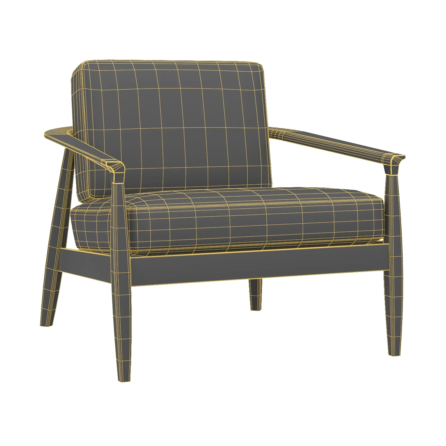 Patricia Occasional Chair 3D Model_07