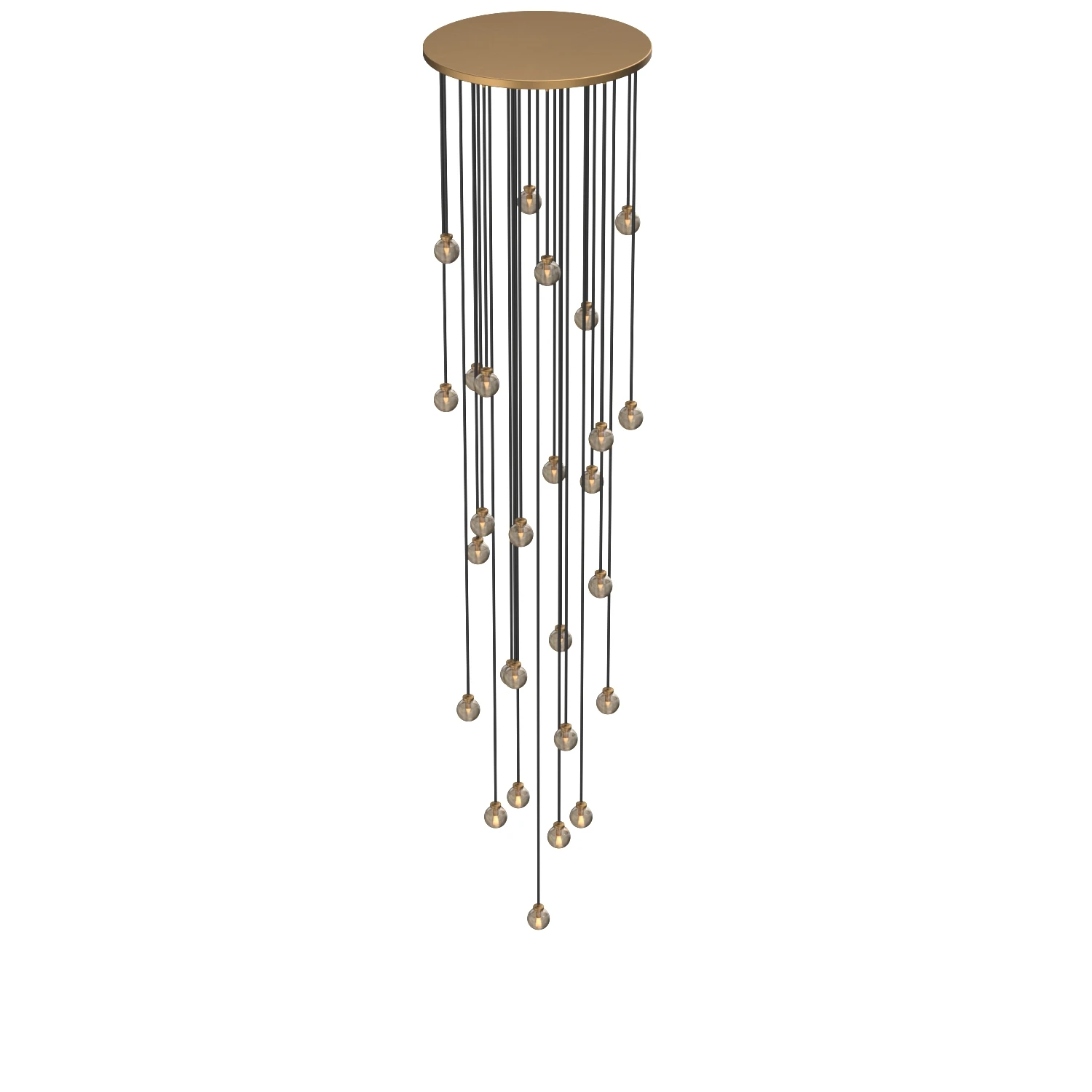 Pearl Round Chandelier 175in 3D Model_06