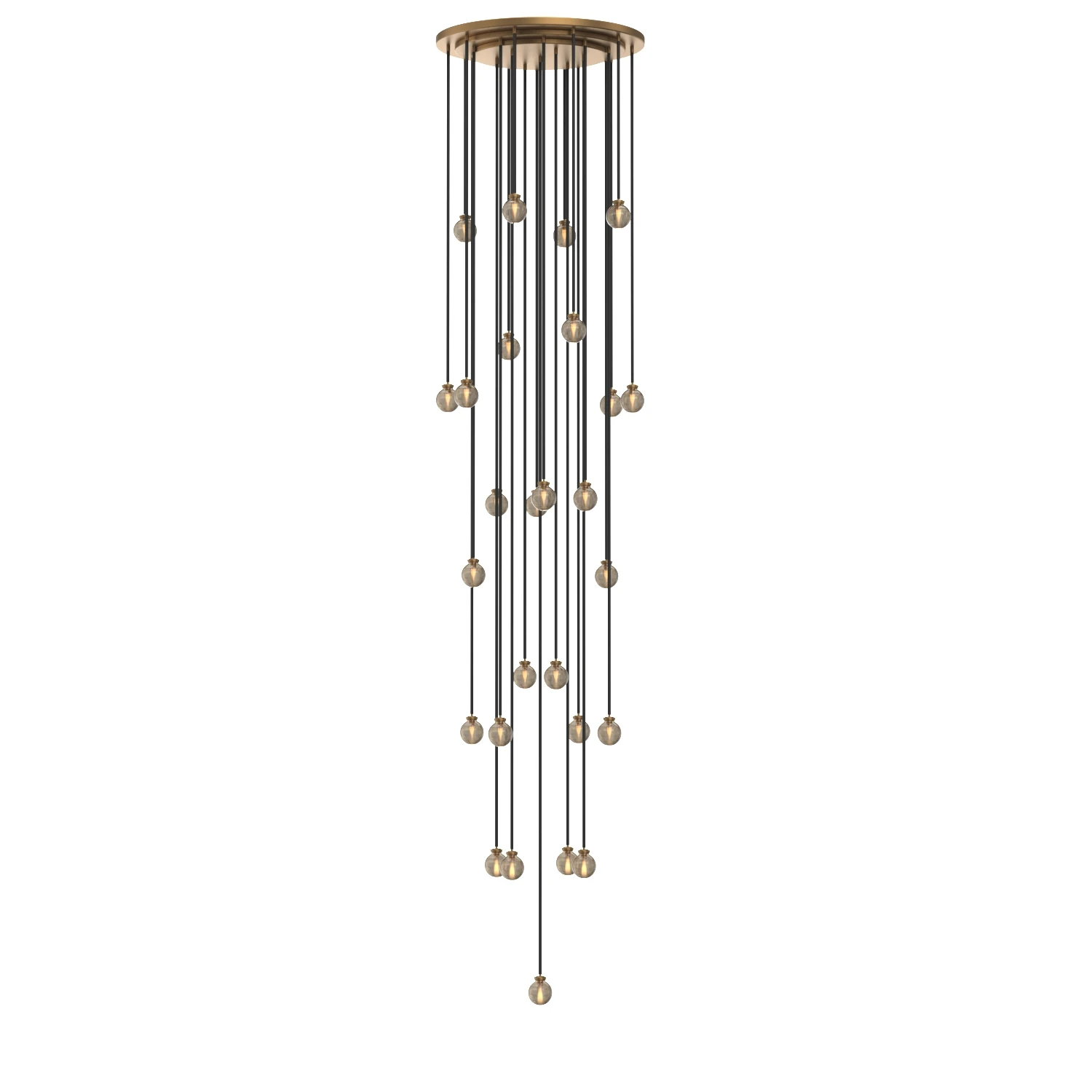 Pearl Round Chandelier 175in 3D Model_01