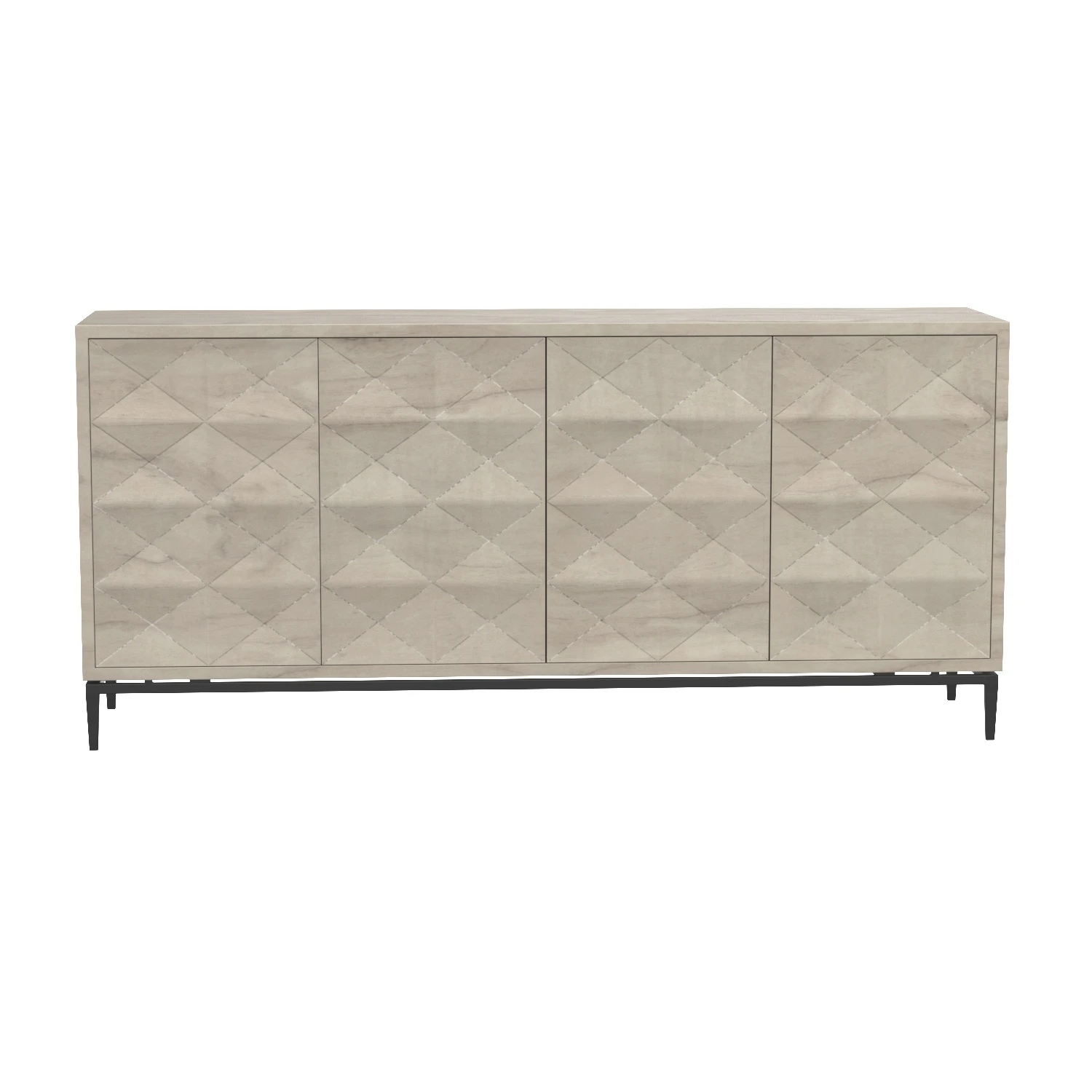 Peter French Rectangular 4 Door Sideboard 3D Model_06