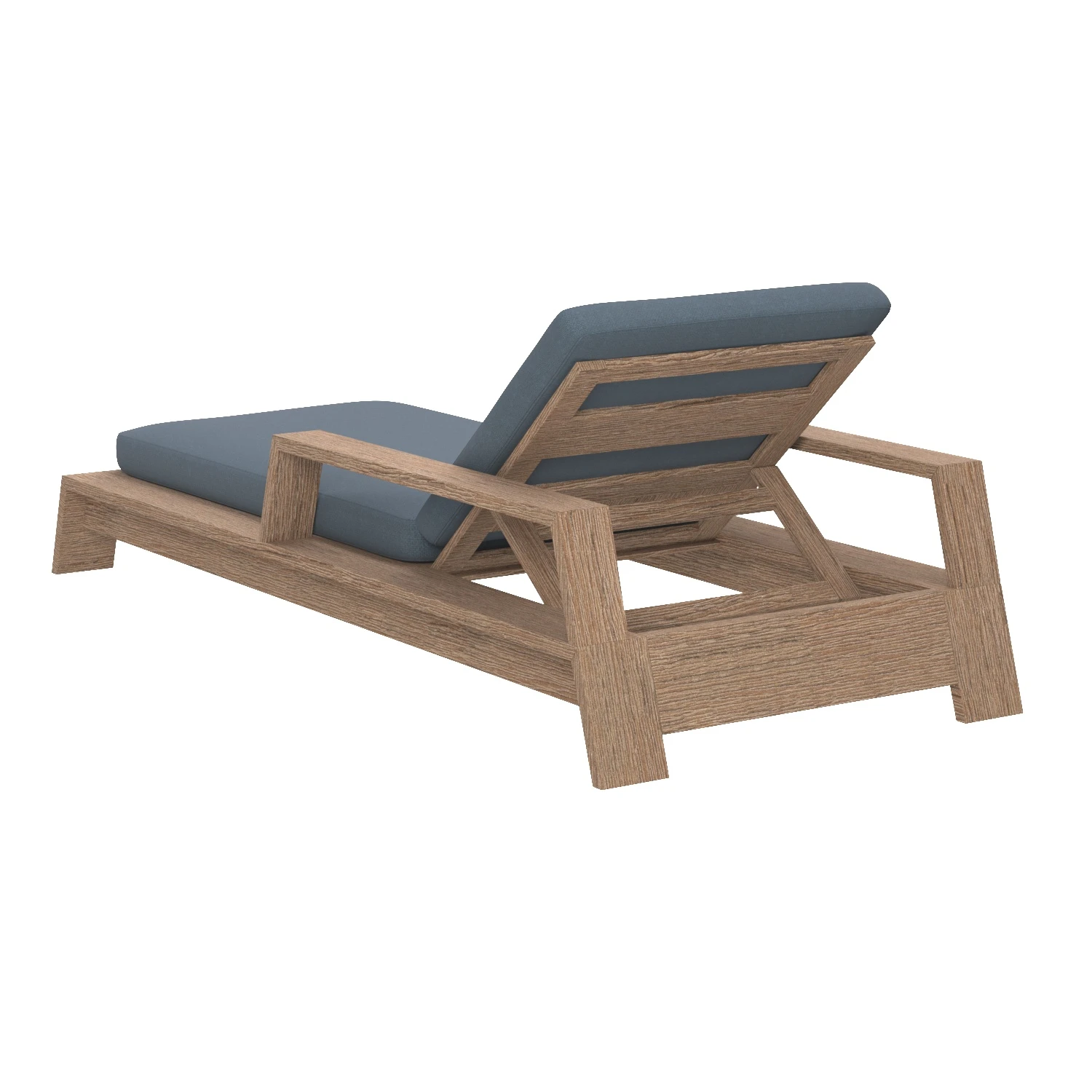 RH Tropea Teak Chaise 3D Model_06