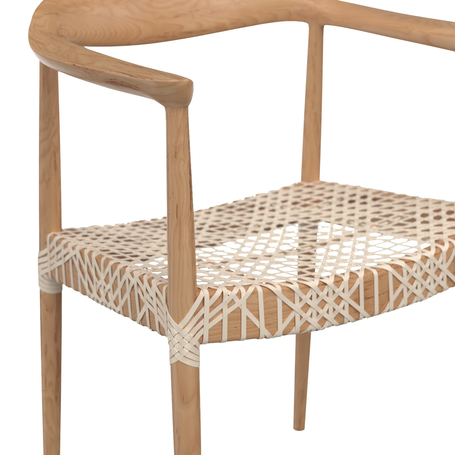 Safavieh Bandelier Nautical Woven Arm Chair 3D Model_05