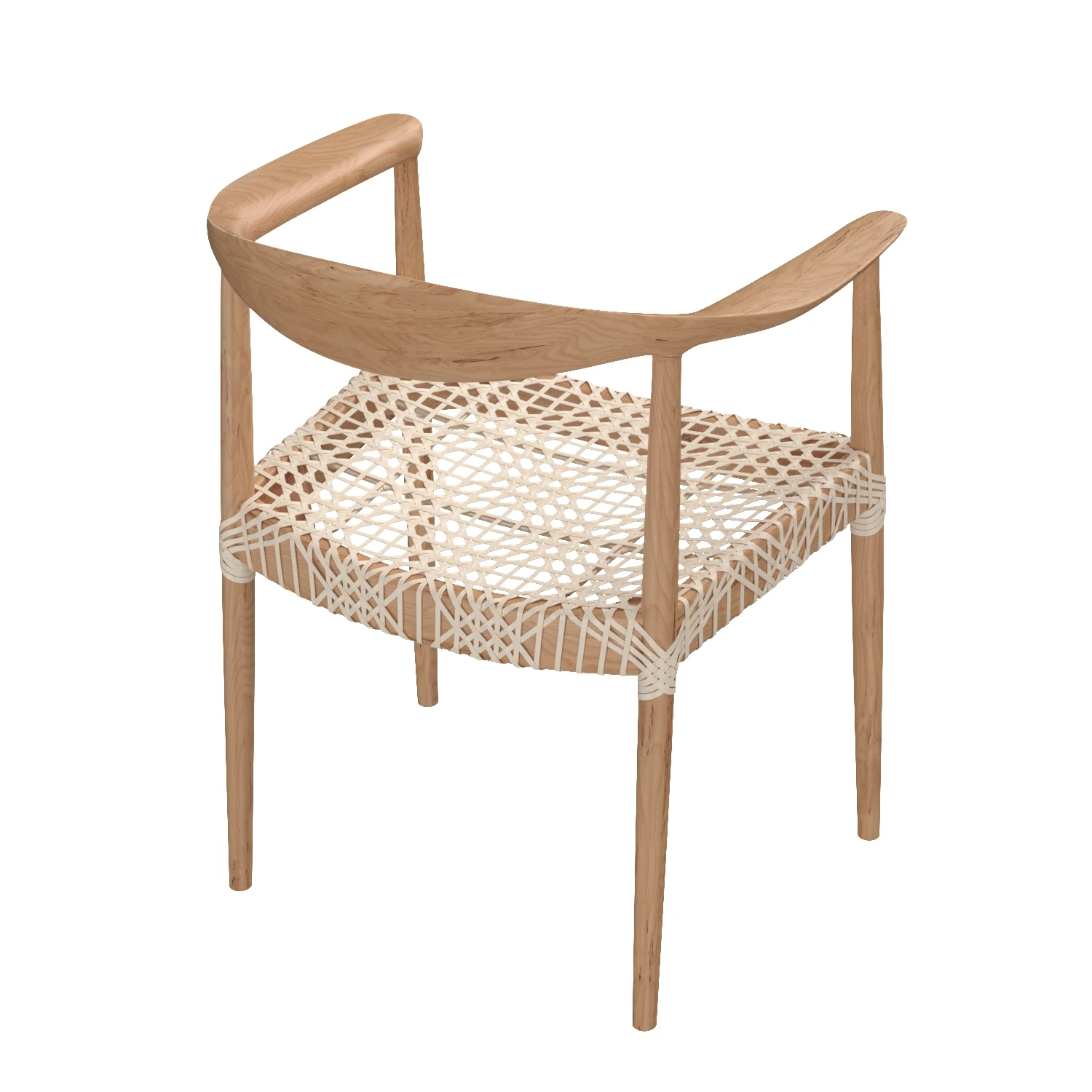 Safavieh Bandelier Nautical Woven Arm Chair 3D Model_06