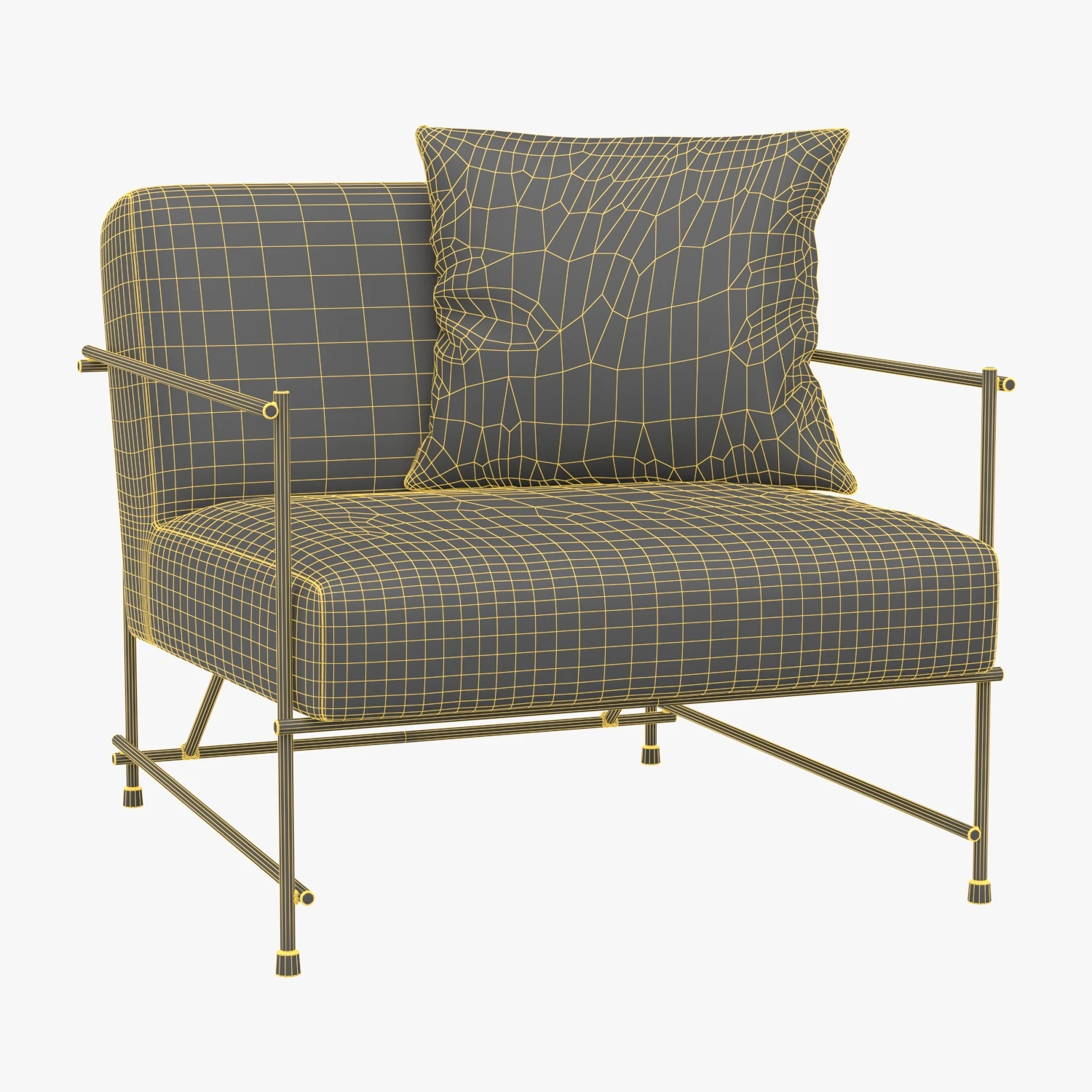Sevilla Occasional Chair Teal 3D Model_07