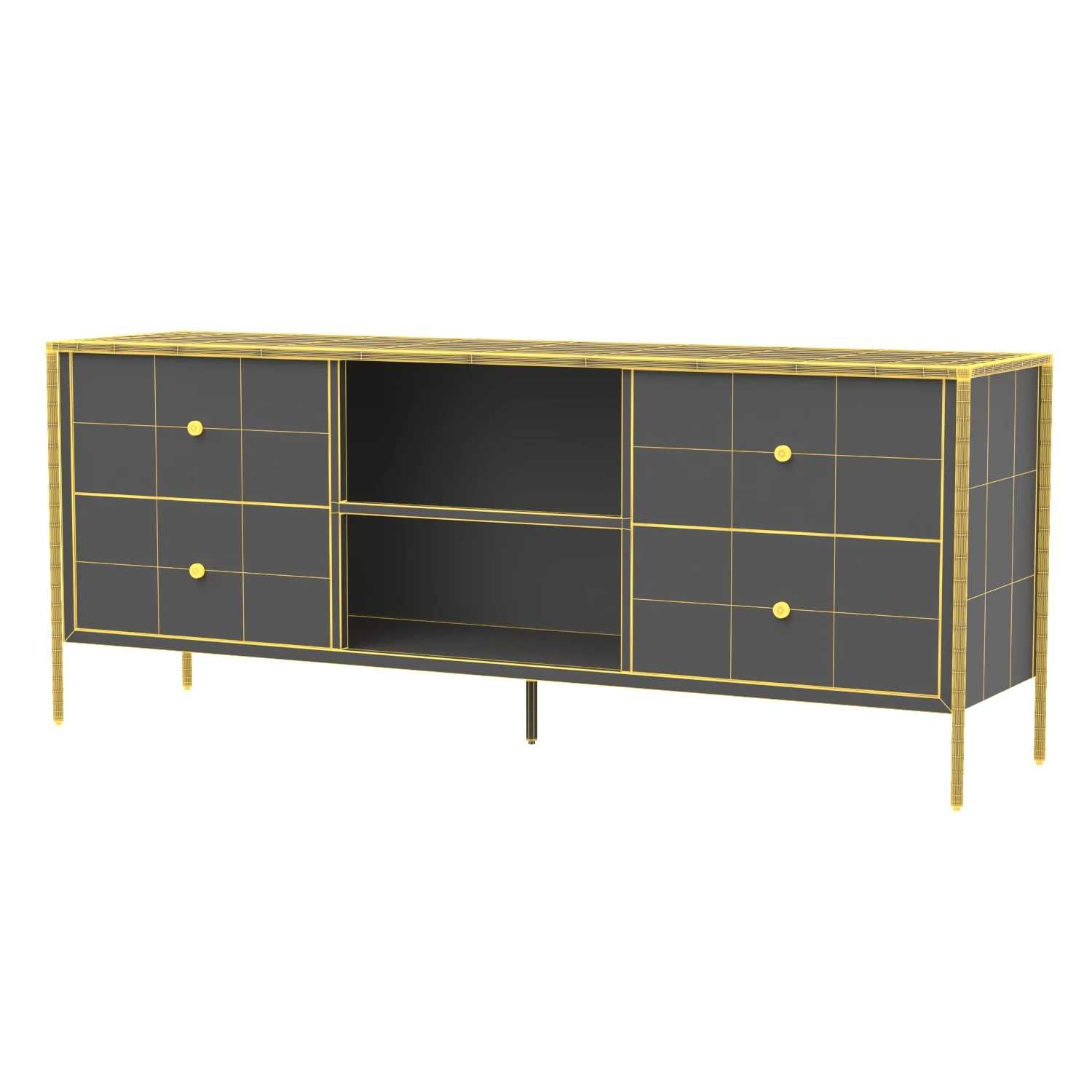 Soho Media Console 3D Model_07