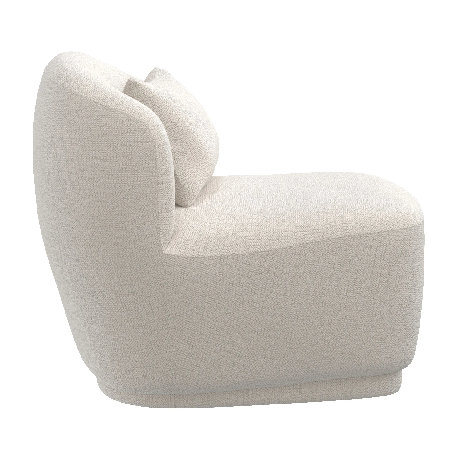 Soraya Swivel Armless Chair 3D Model_03