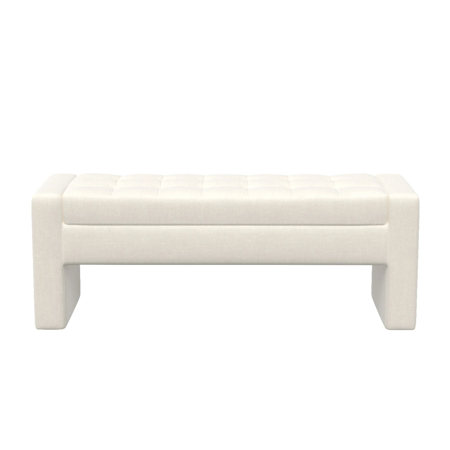 Spence Upholstered Flip Top Storage Bench 3D Model_01