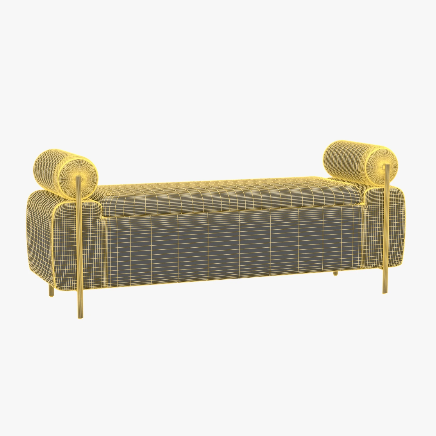 Steen Black Storage Bench 3D Model_07