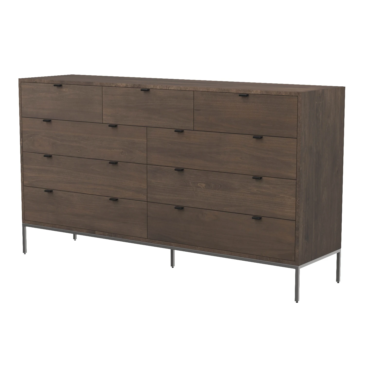 Trey 9 Drawer Dresser 3D Model_01