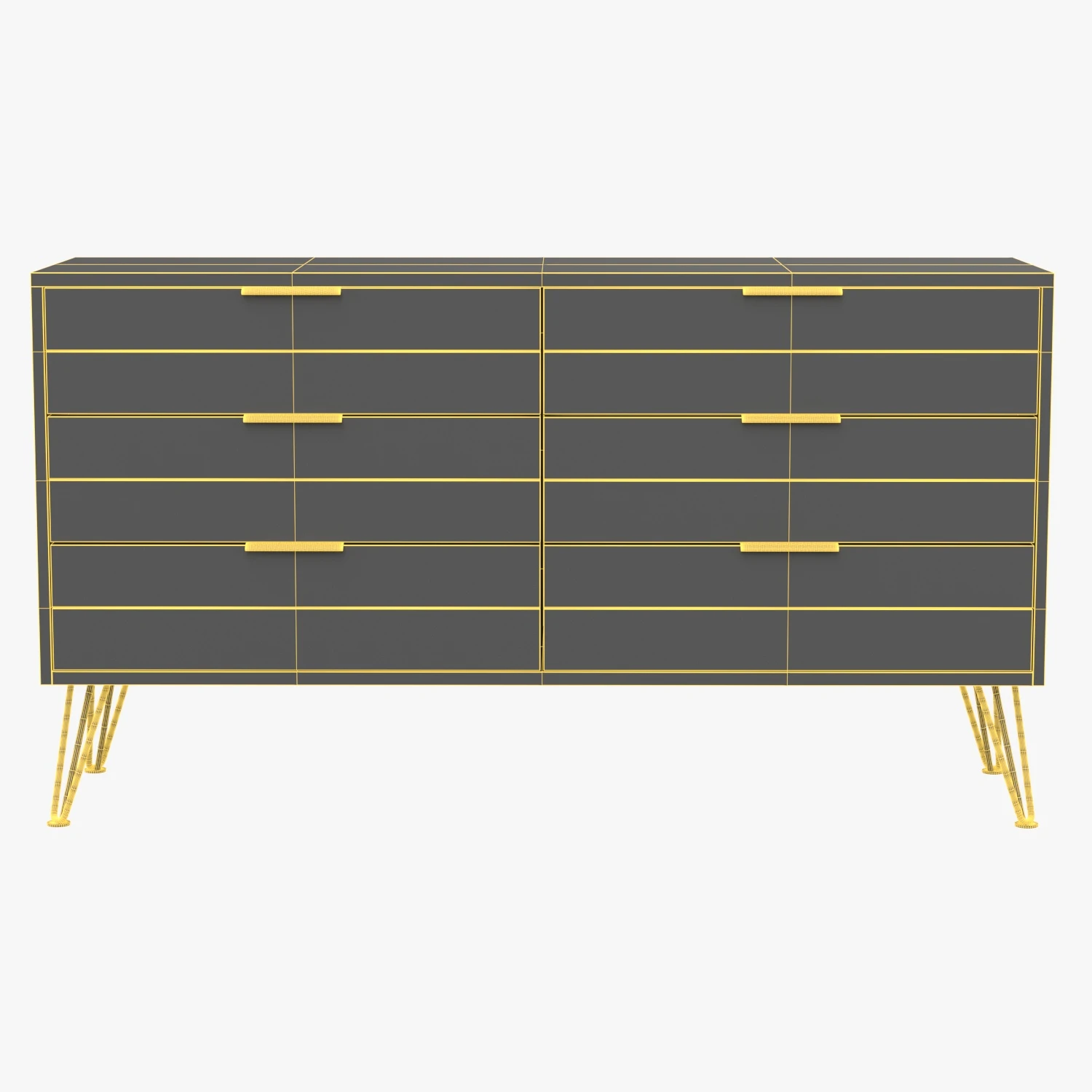 Urbanite 1604-5 6-Drawer Dresser 3D Model_07