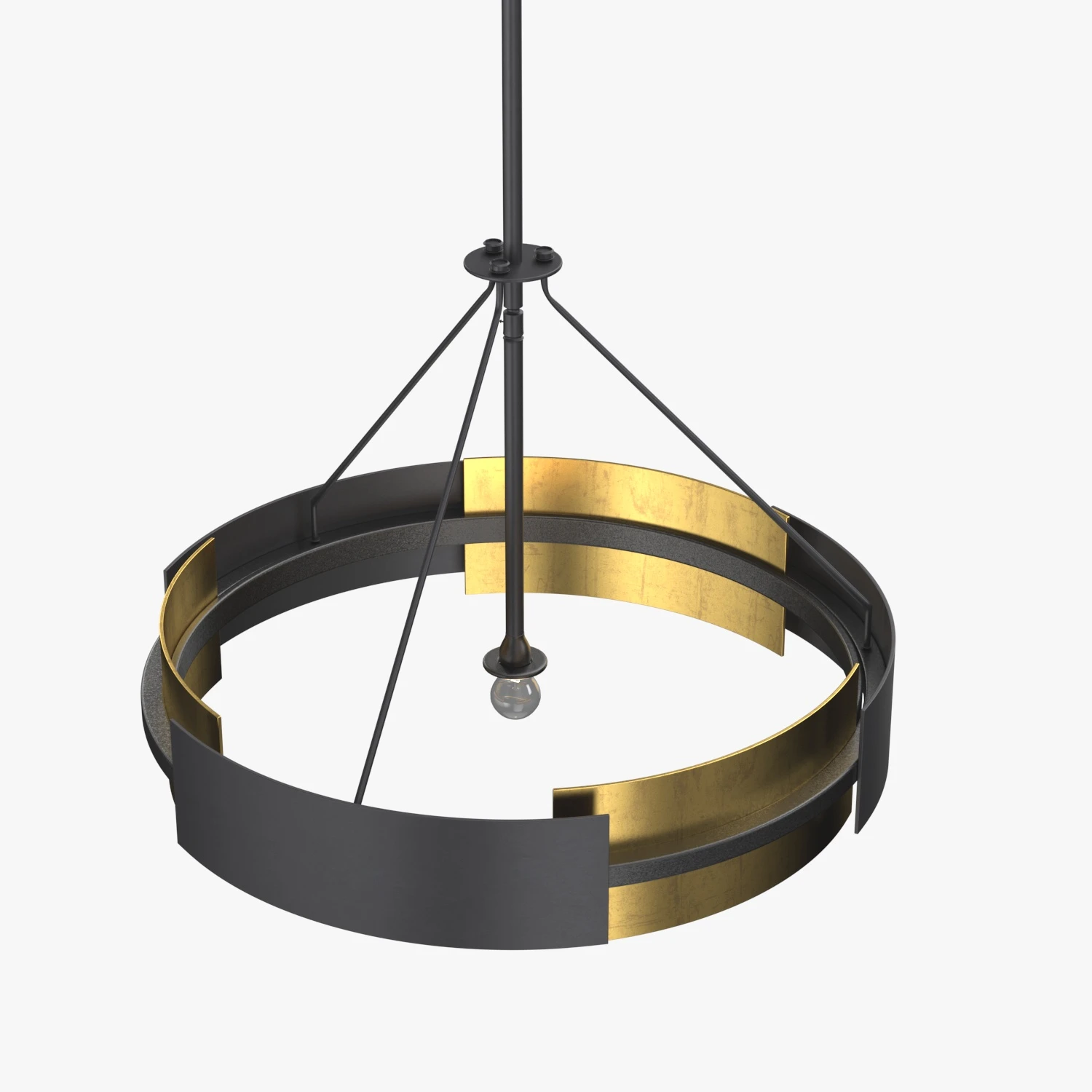 Vankirk 3 Light Drum Chandelier 3D Model_06