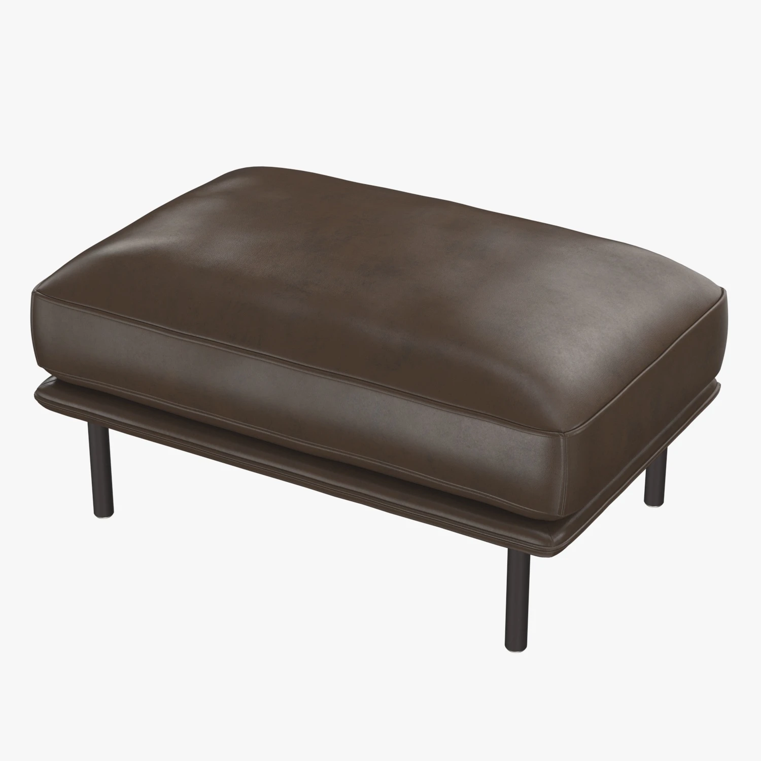 Wells Leather Ottoman 3D Model_06