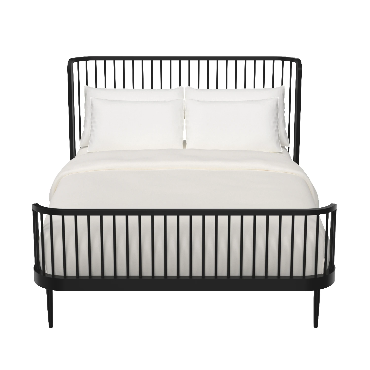 Wembley Kids Full Black Metal Bed 3D Model_06