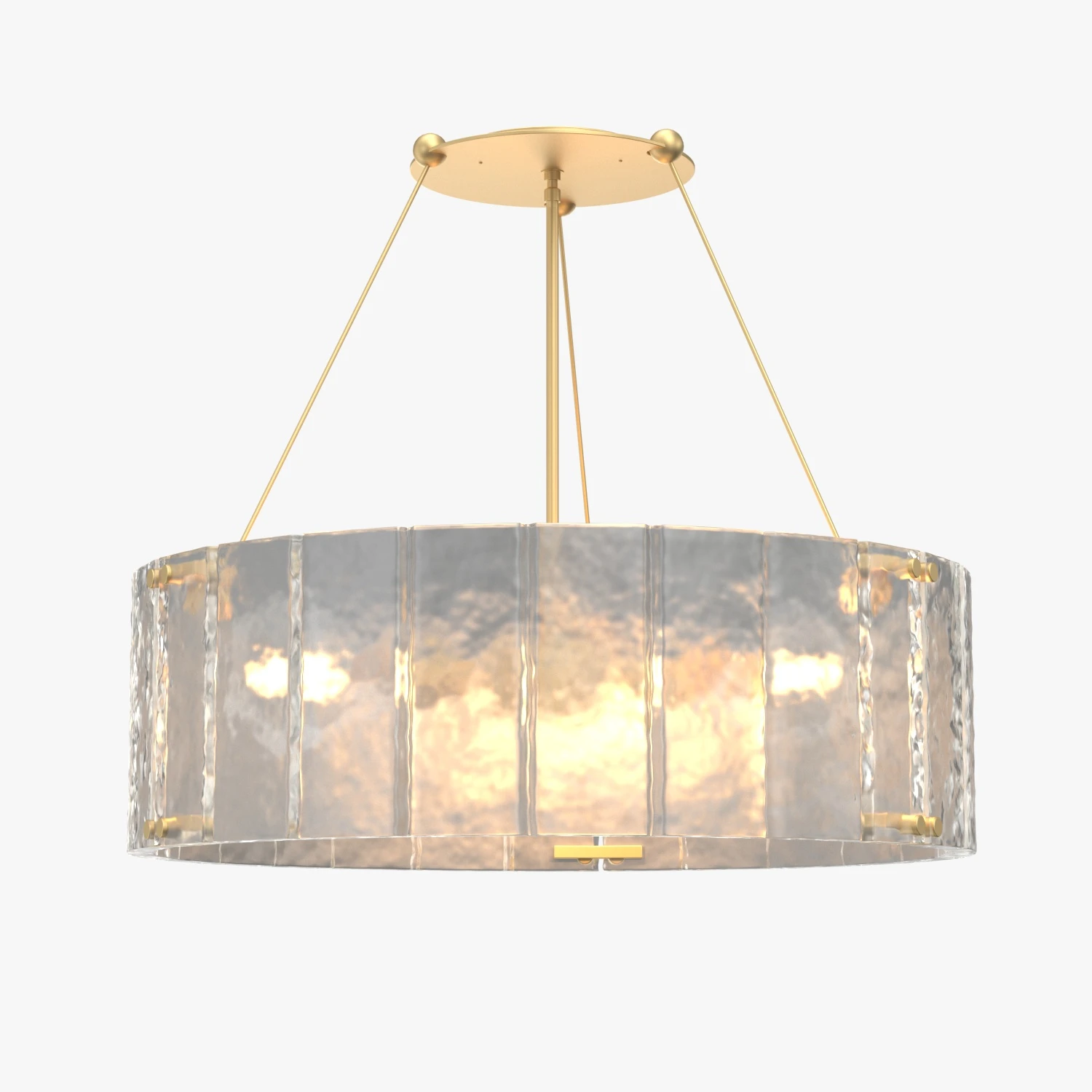 Willamette 32in Clear Fluted Glass Chandelier 3D Model_01