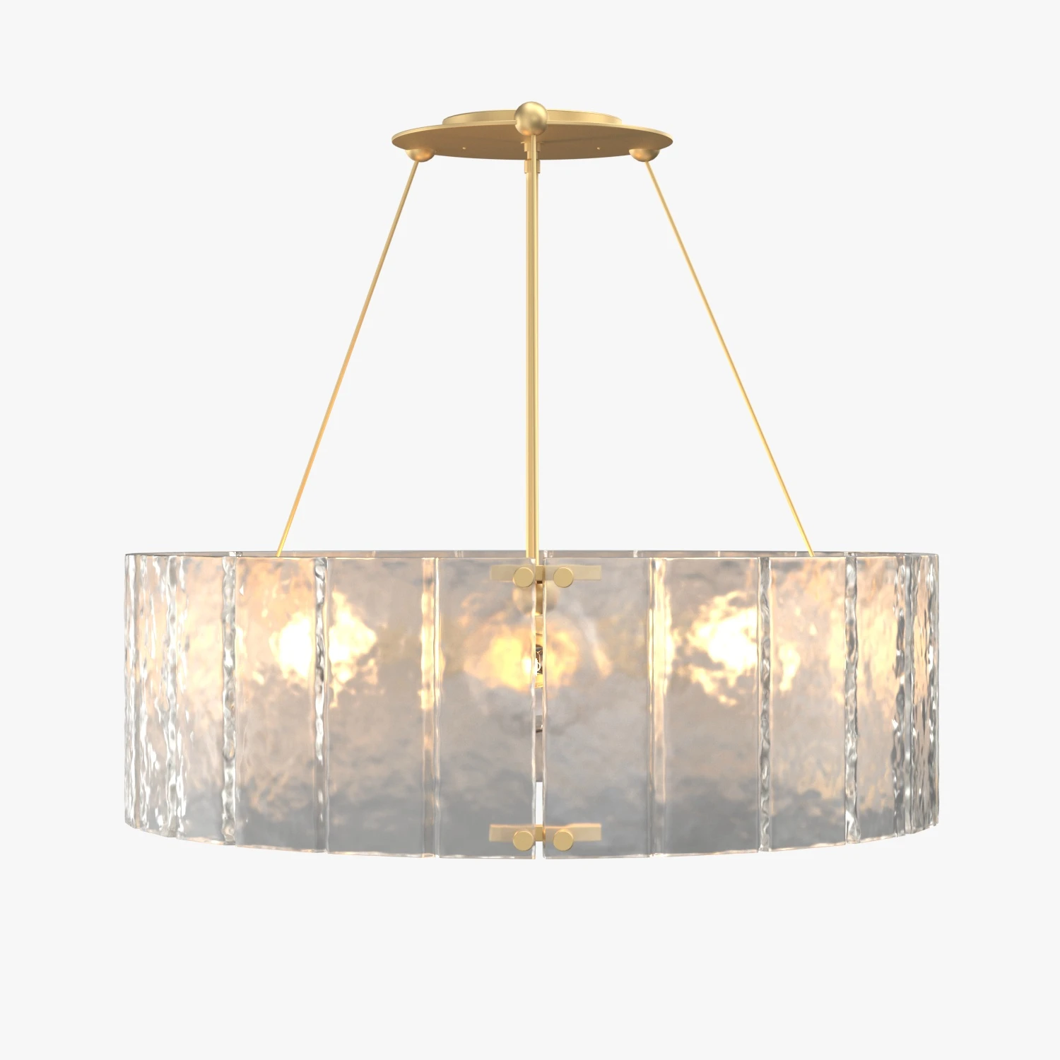 Willamette 32in Clear Fluted Glass Chandelier 3D Model_03