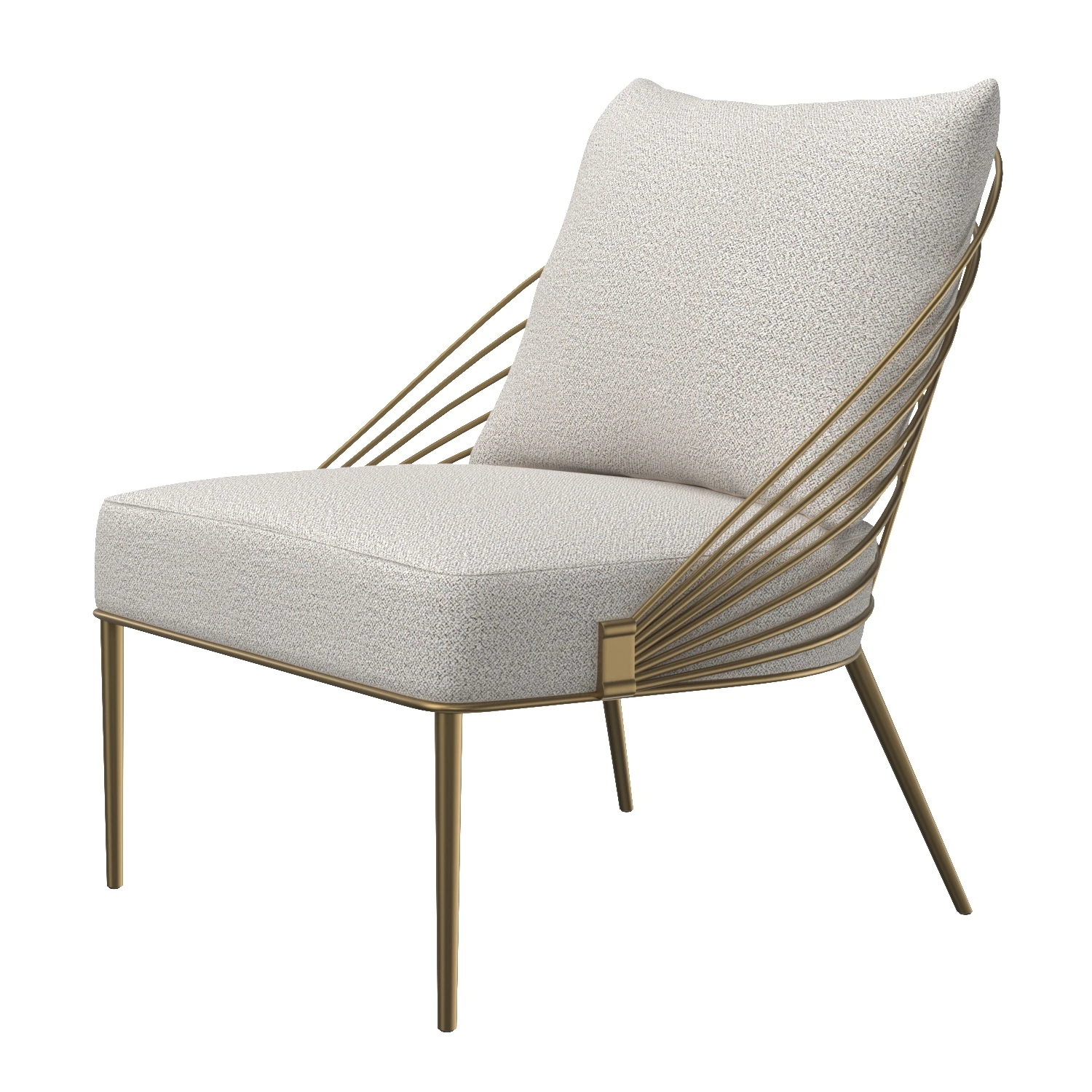 Zinnia chair astor stone 3D Model_01