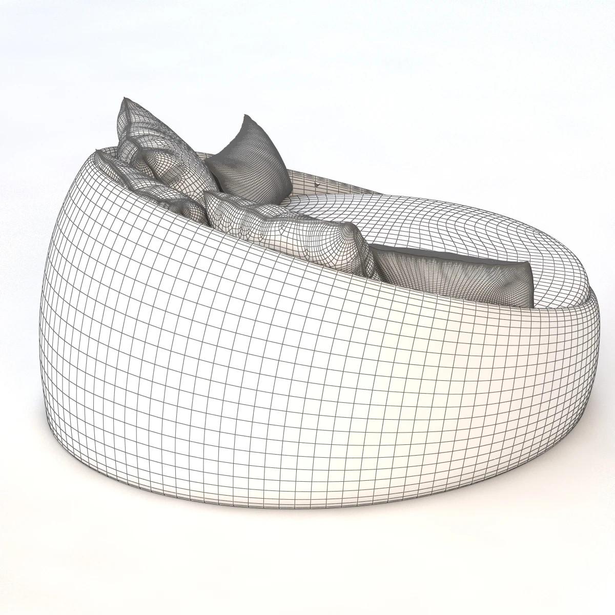 St Martin Wicker Daybed 3D Model_010