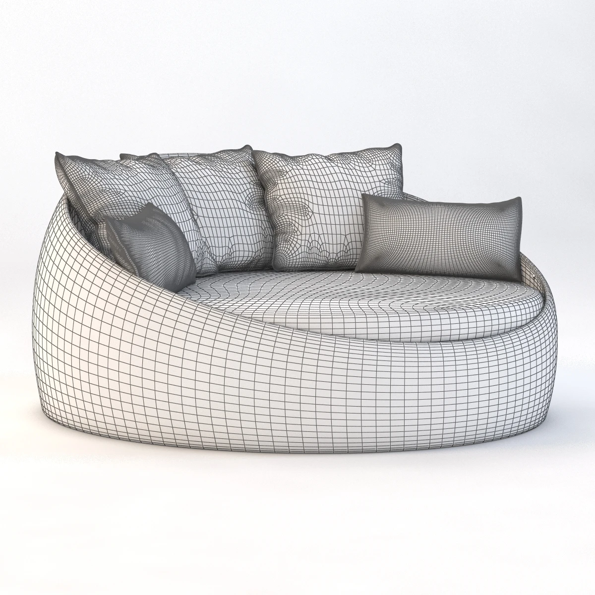 St Martin Wicker Daybed 3D Model_09