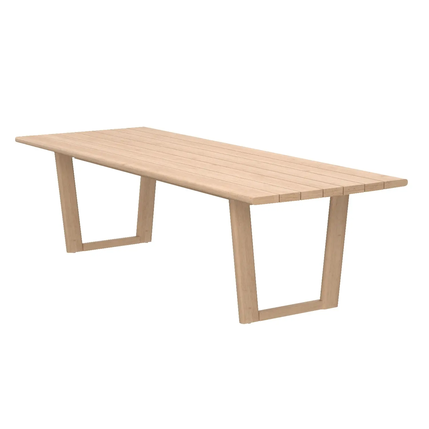 RH Mesa Teak Rectangular Dining Table 3D Model_06