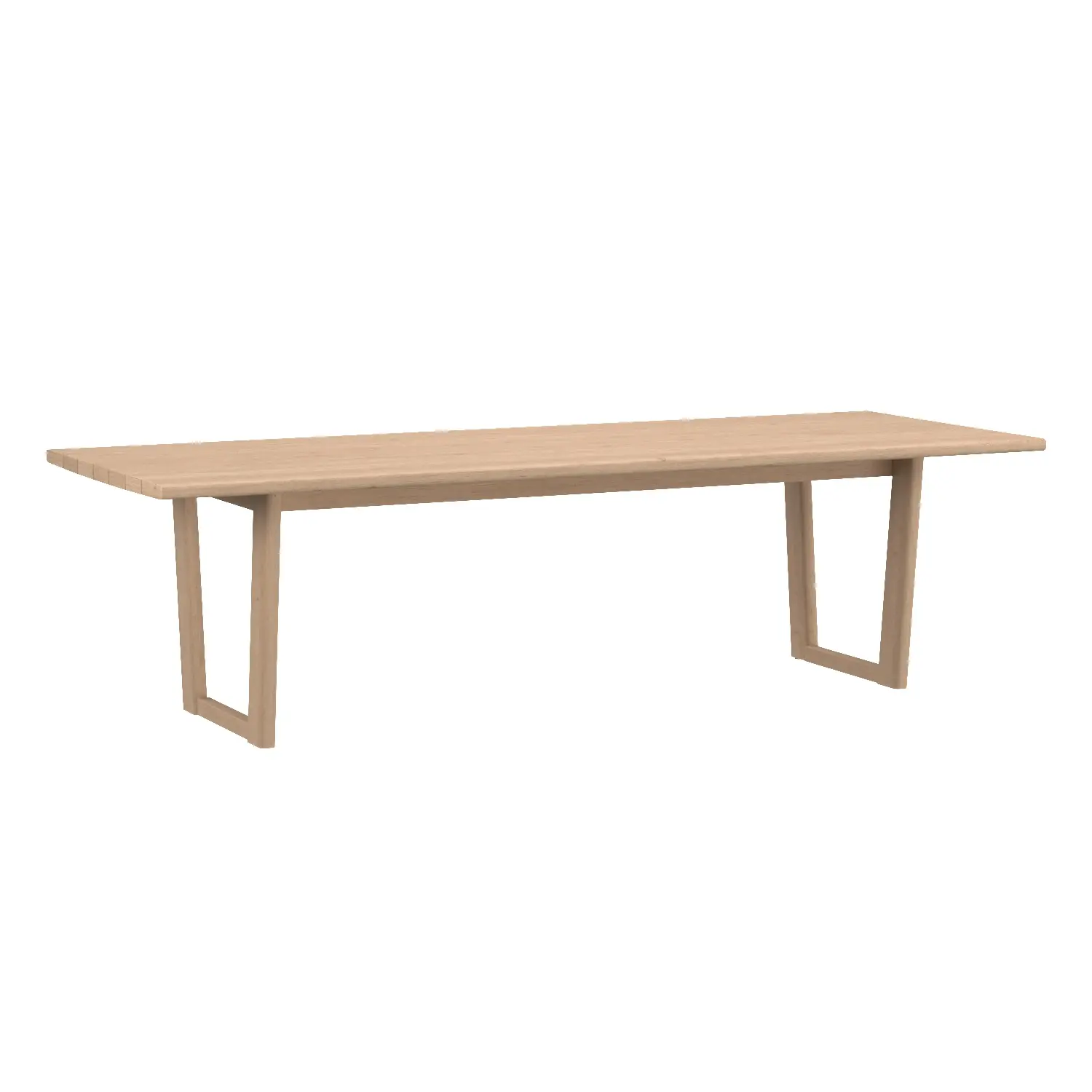 RH Mesa Teak Rectangular Dining Table 3D Model_01