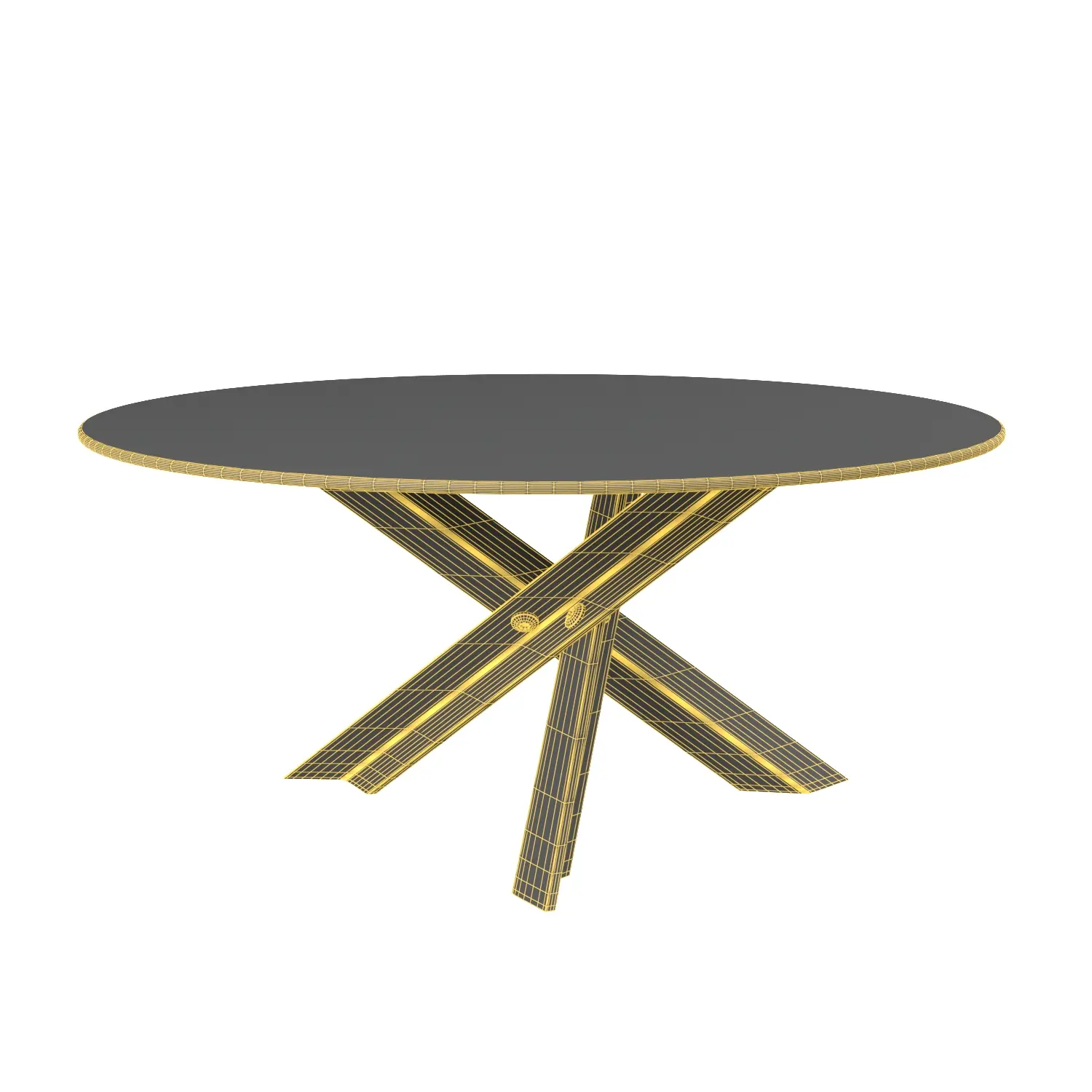 Bolt Dining Table By B and b Italia 3D Model_07