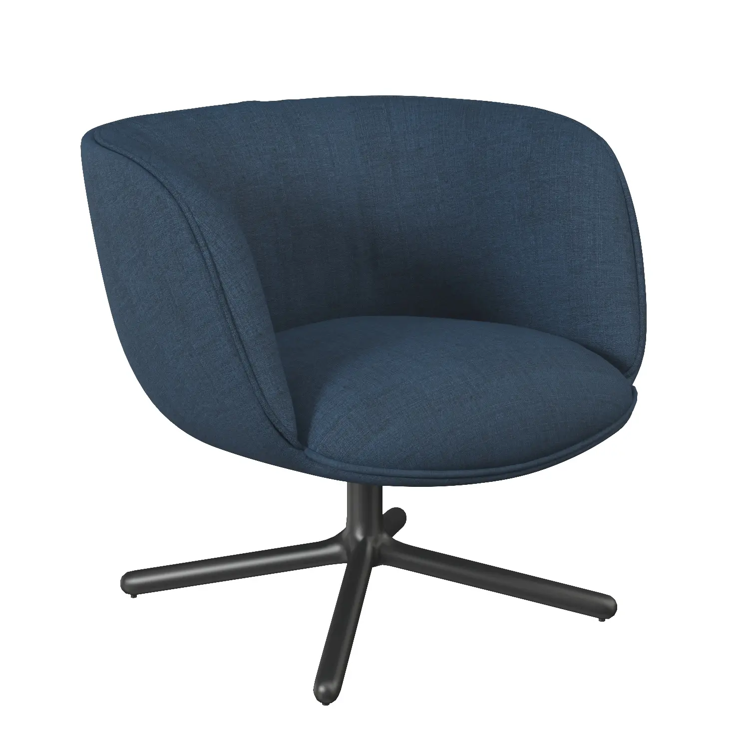 Bom Bom Swivel Lounge Chair 3D Model_01