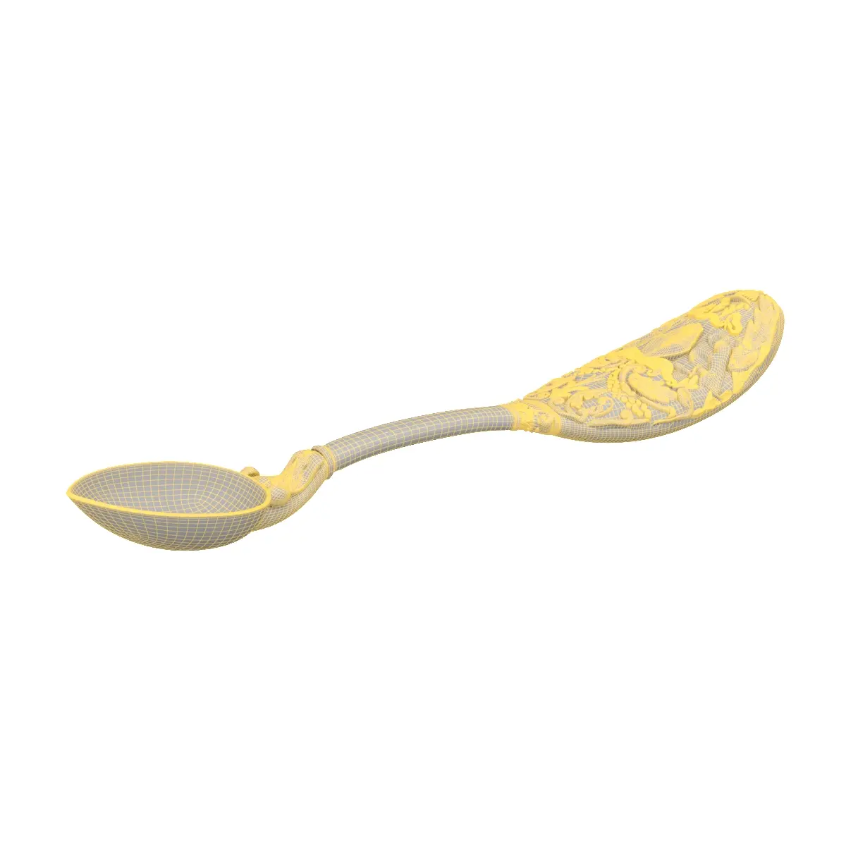 Decorative hay-day Honormen Class 1936 Carved spoon 3D Model_07