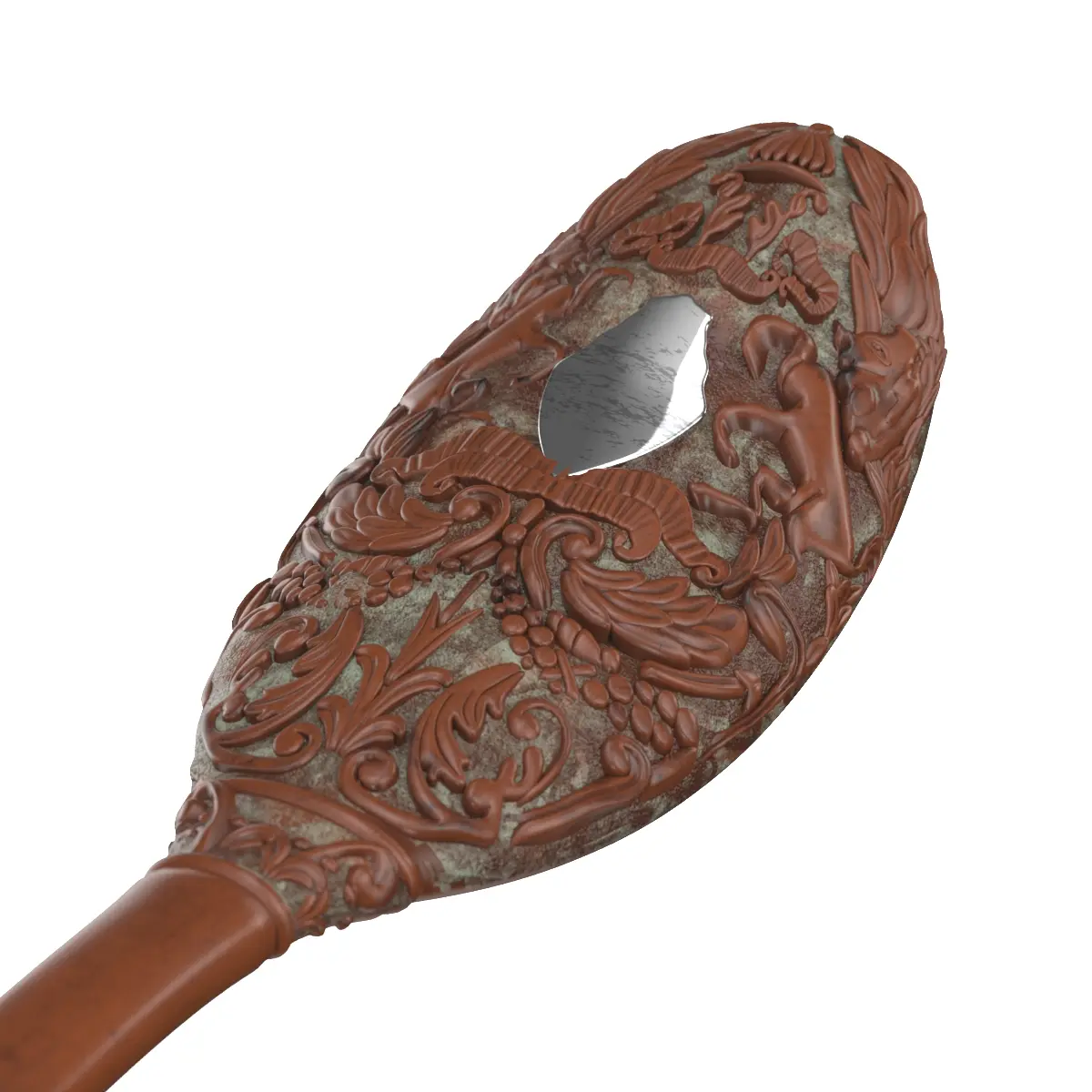 Decorative hay-day Honormen Class 1936 Carved spoon 3D Model_05