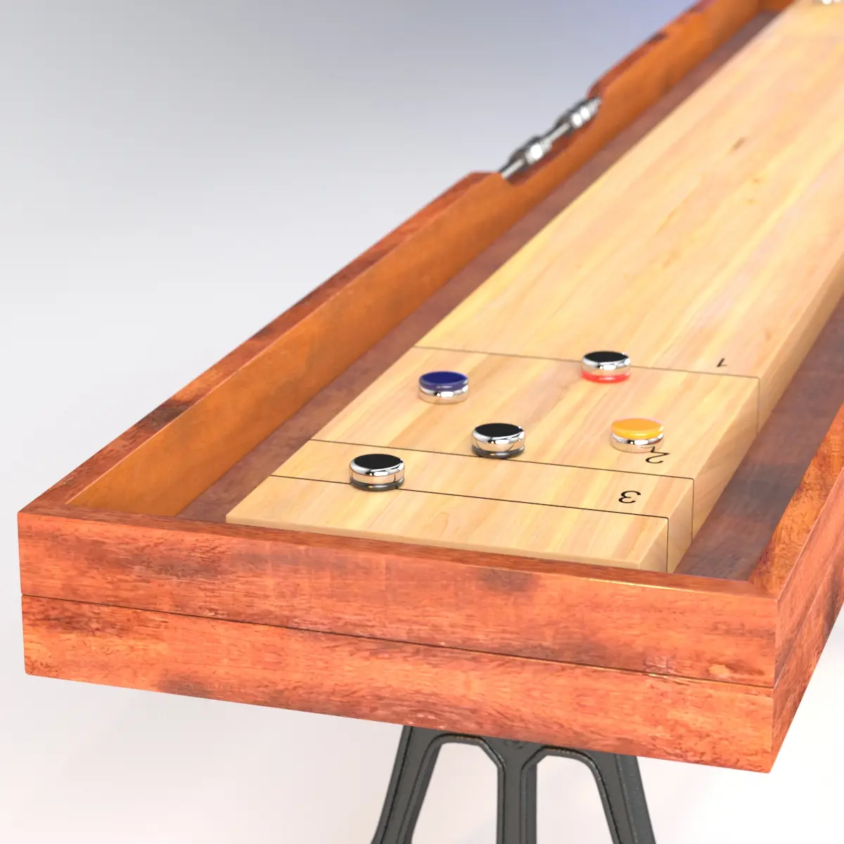 District Eight 12ft Shuffleboard Table 3D Model_05