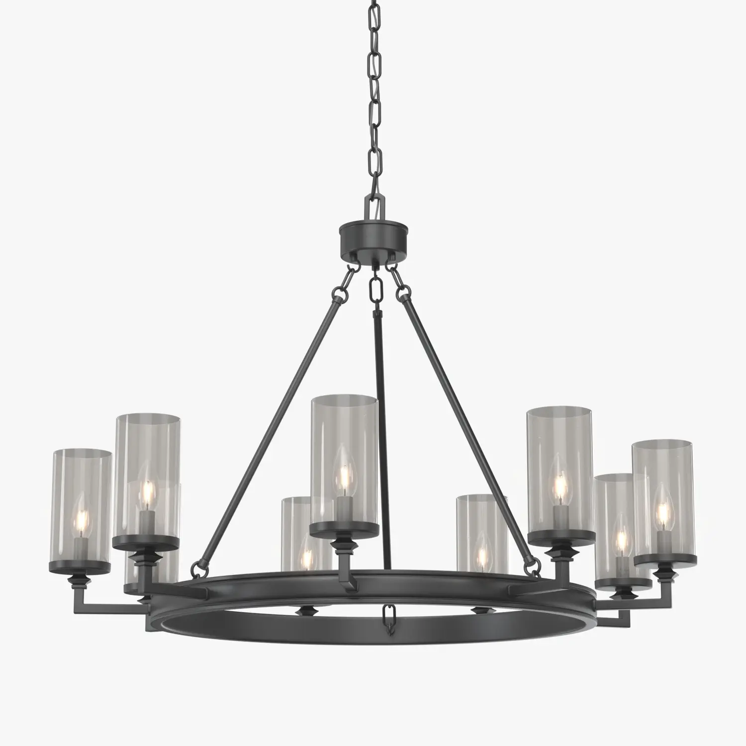 Gresham Collection Nine Light Graphite 3D Model_01