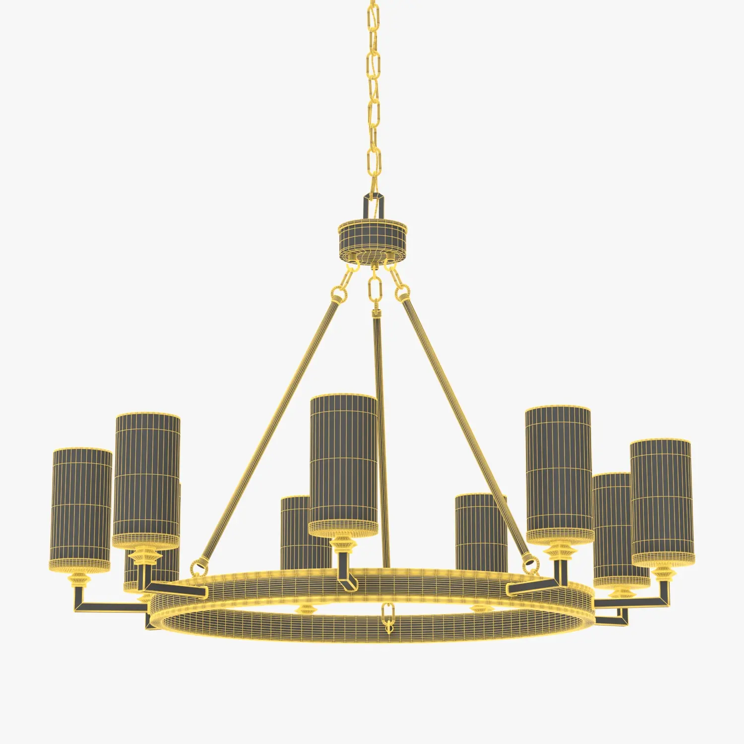 Gresham Collection Nine Light Graphite 3D Model_07