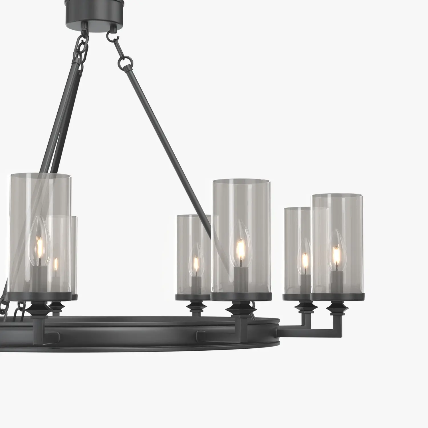 Gresham Collection Nine Light Graphite 3D Model_05