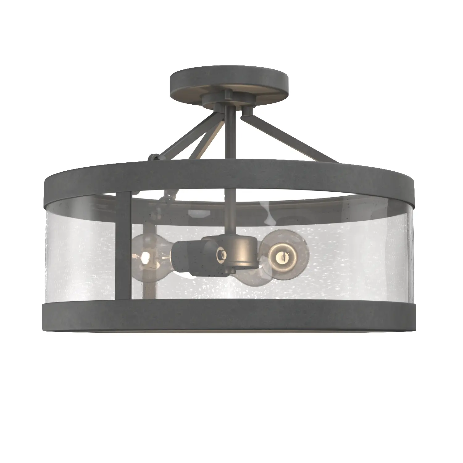 Gresham Collection Three-Light Semi-Flush Convertible 3D Model_03