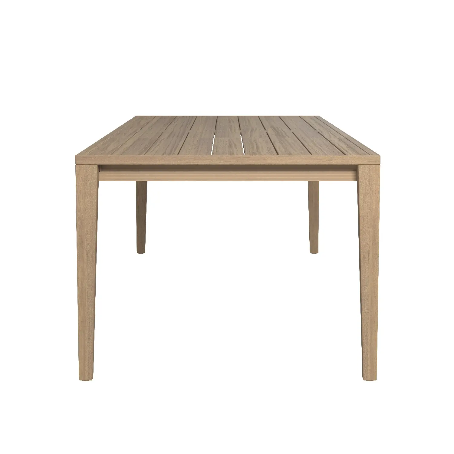 Greystone Teak Rectangular Dining Table 3D Model_03