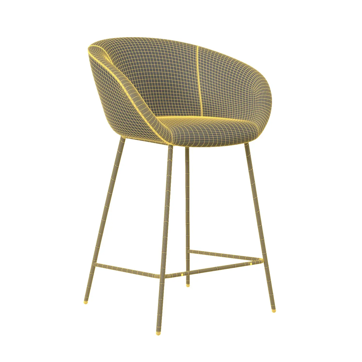 Isadora Counter Stool 3D Model_07